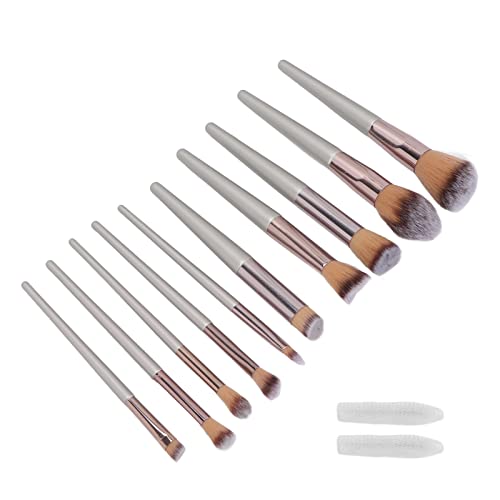 Professional 10-Piece Makeup Brush Set - Ergonomic & Portable for Even Color Blending | Perfect for Makeup Artists, Home Use & Powder Rooms | Ideal for Eyeshadow, Foundation & Contouring