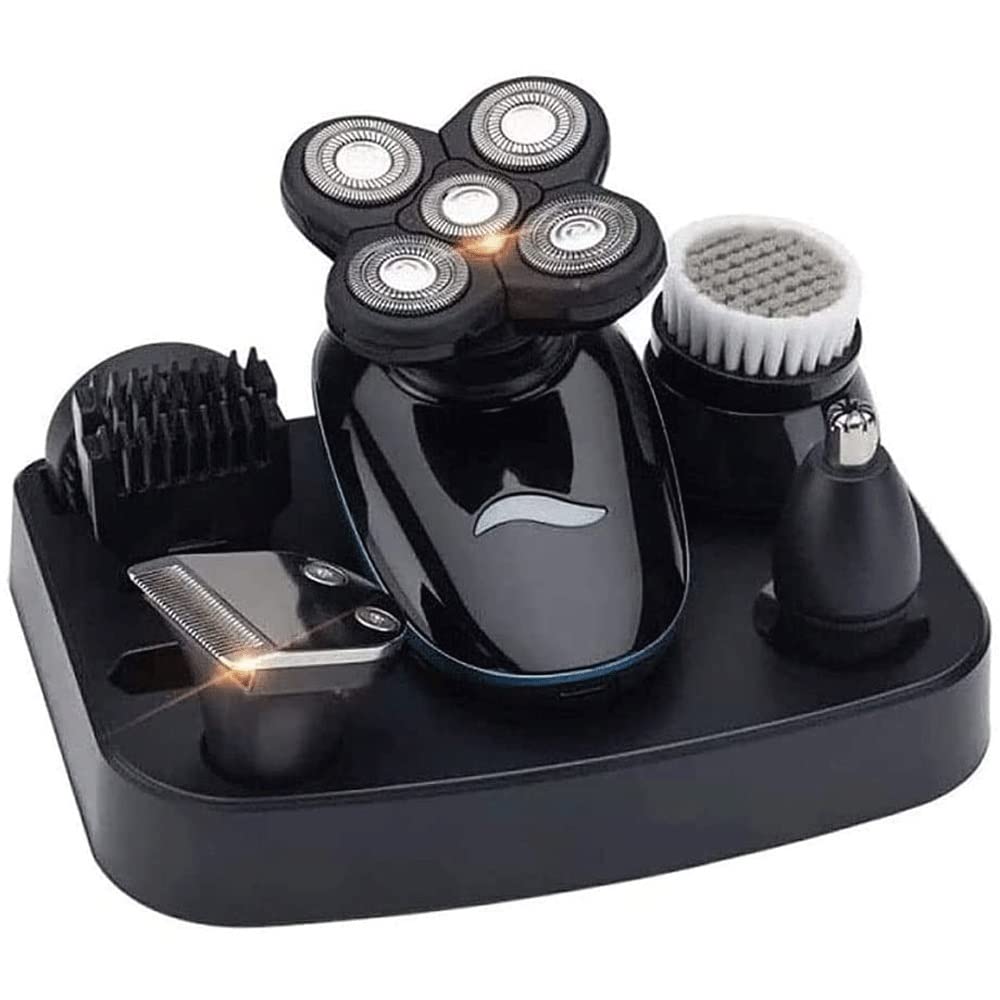 Professional Hair Clippers Kit - 5-in-1 USB Rechargeable Hair Trimmer for Men with Beard & Nose Trimmer Accessories | Perfect for Home Haircuts, Beard Grooming & Personal Care