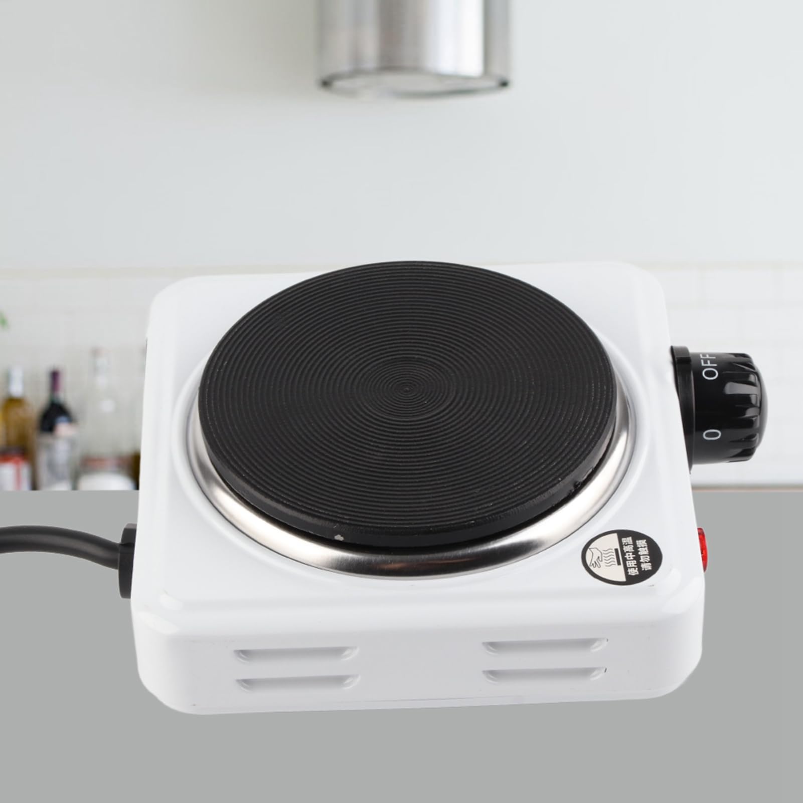 Portable Electric Mini Stove - 110V Single Burner Hot Plate for Cooking, Boiling & Hot Pot | Compact Induction Cooktop with UK Plug | Perfect for Dorms, Camping & Small Kitchens