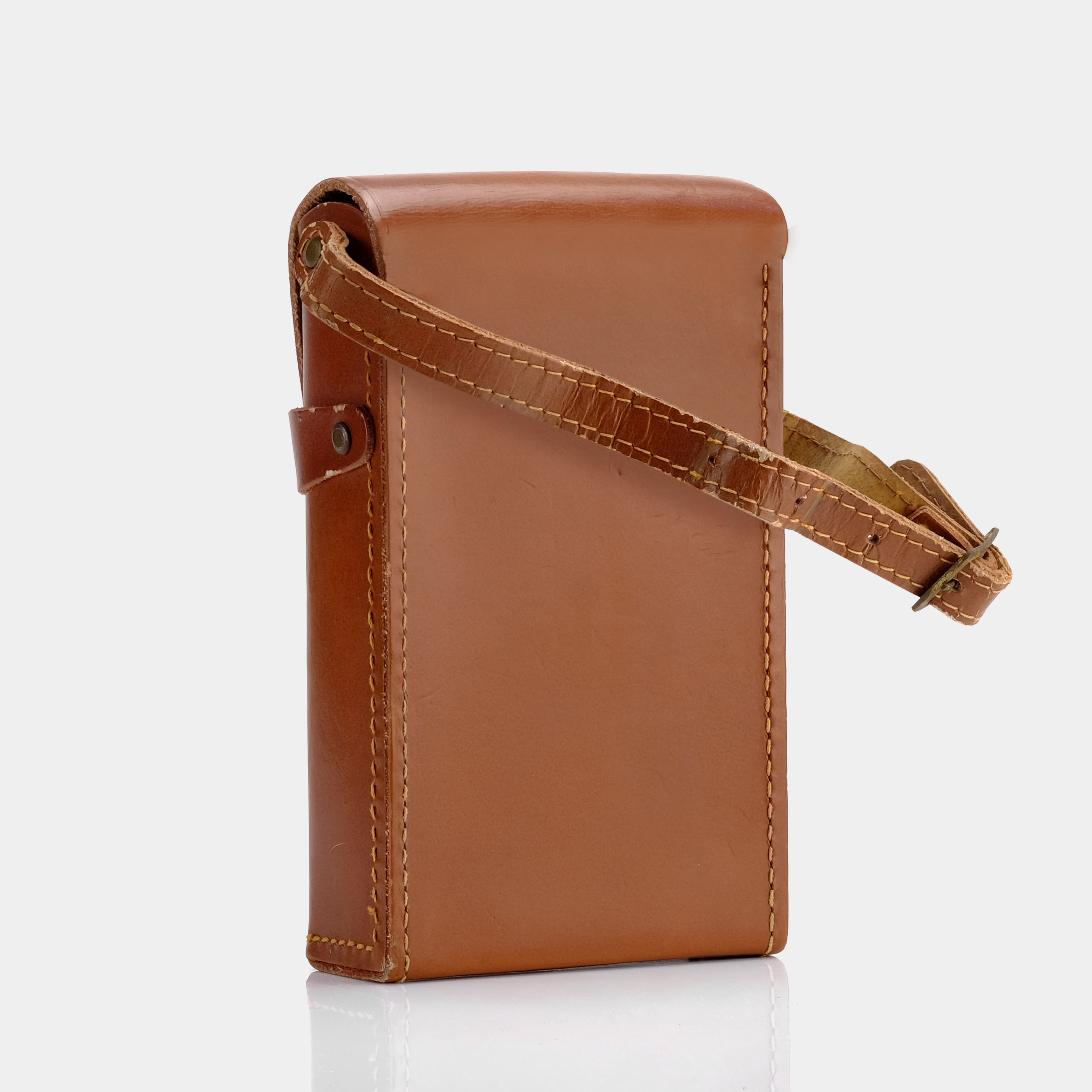 Brown Leather SX 70 Instant Camera Case - Vintage Polaroid Camera Protector for Travel & Photography Enthusiasts