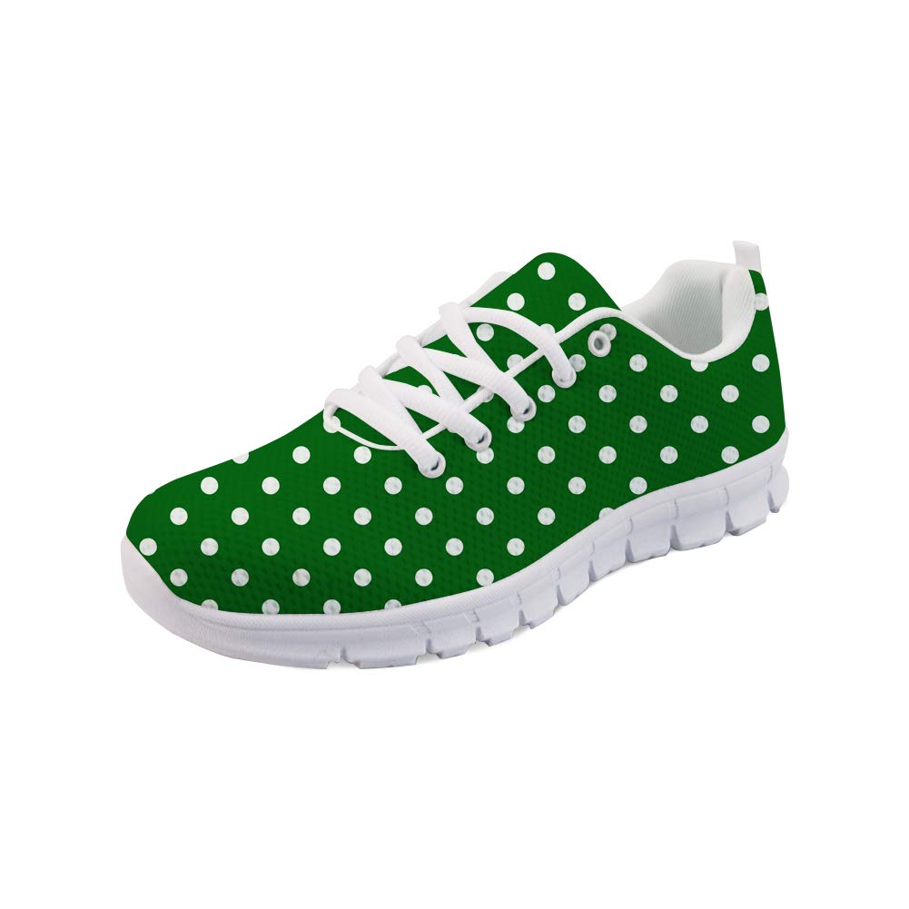 Upetstory Women's Polka Dot Fashion Sneakers - Breathable Running Tennis Walking Shoes for Women (US 6-10) | Comfortable Casual Shoes for Workout, Gym, Travel & Everyday Wear