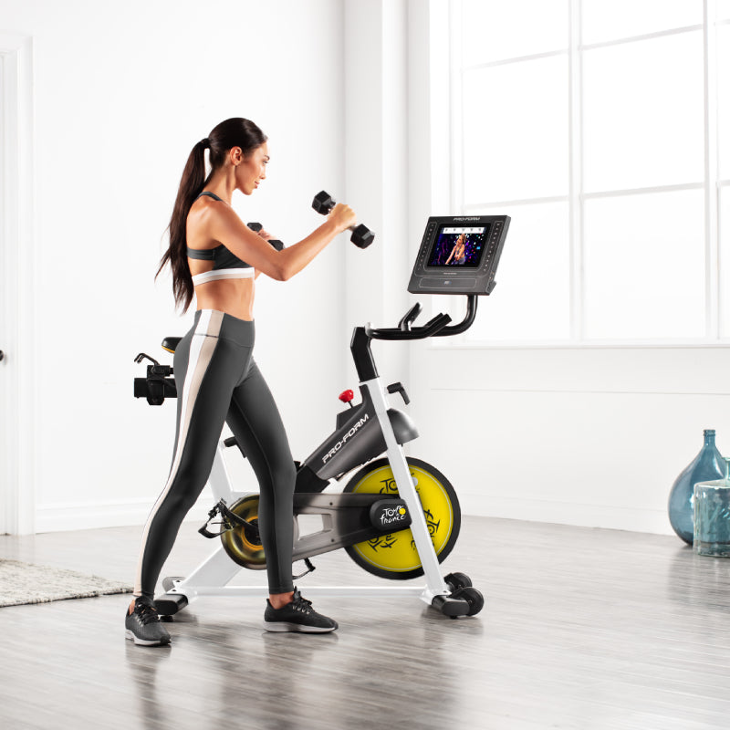 ProForm Tour De France CTC Indoor Exercise Bike - PFEX68919 | Professional Home Cycling Trainer for Cardio & Endurance Workouts | Perfect for Indoor Training, Fitness Studios & Home Gyms