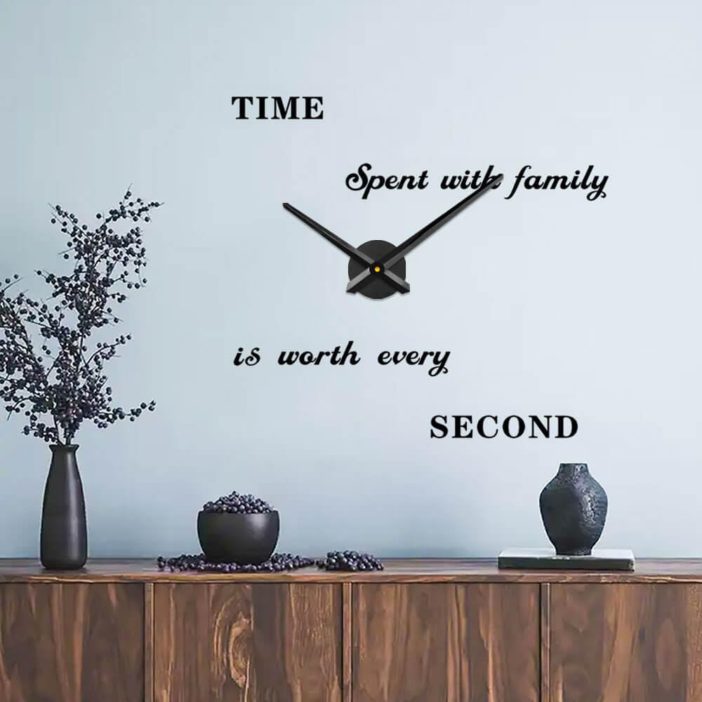 VANGOLD 3D Clock Hands Set with Quartz Movement Mechanism - DIY Wall Clock Replacement Parts for Home Decor & 3D Art Projects | Perfect for Living Room, Bedroom, Office & Craft Room Decoration