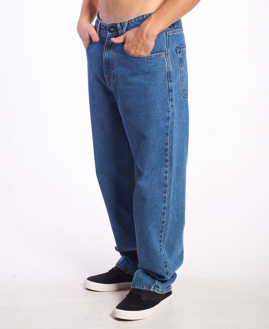 Volcom Je Chillow Deep River N8 Men's Relaxed Fit Jeans - Comfortable & Stylish for Casual Wear, Outdoor Adventures & Everyday Use