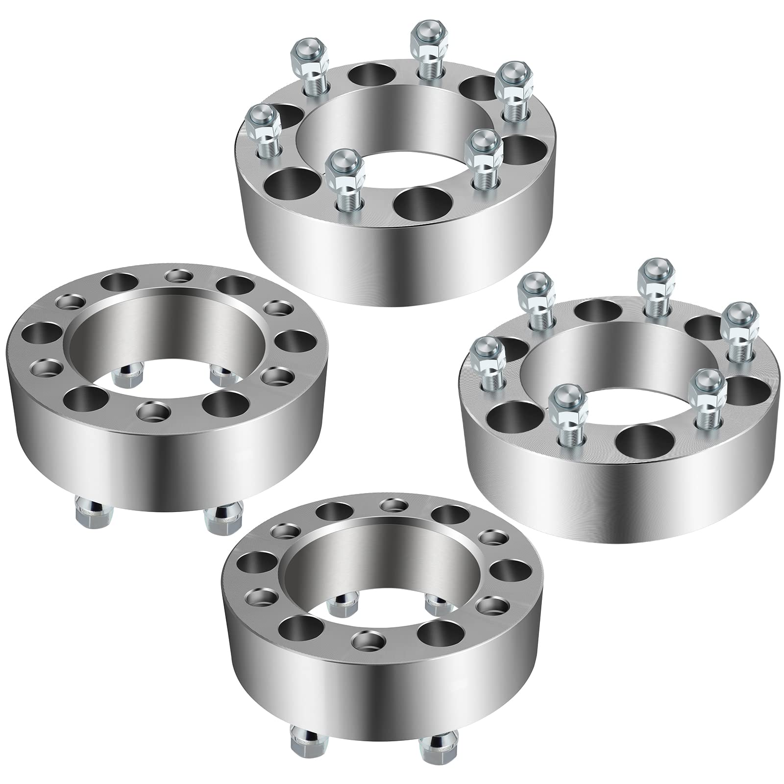 ECCPP 4X 6 Lug Wheel Spacers 2 Inch 6x5.5 to 6x5.5 6x139.7mm 108mm Hub Centric - Fits Nissan Armada 2005-2014 & Infiniti QX56 2004-2013 with 12x1.25 Studs - Perfect for Off-Roading, Lifting, and Custom Wheel Fitment
