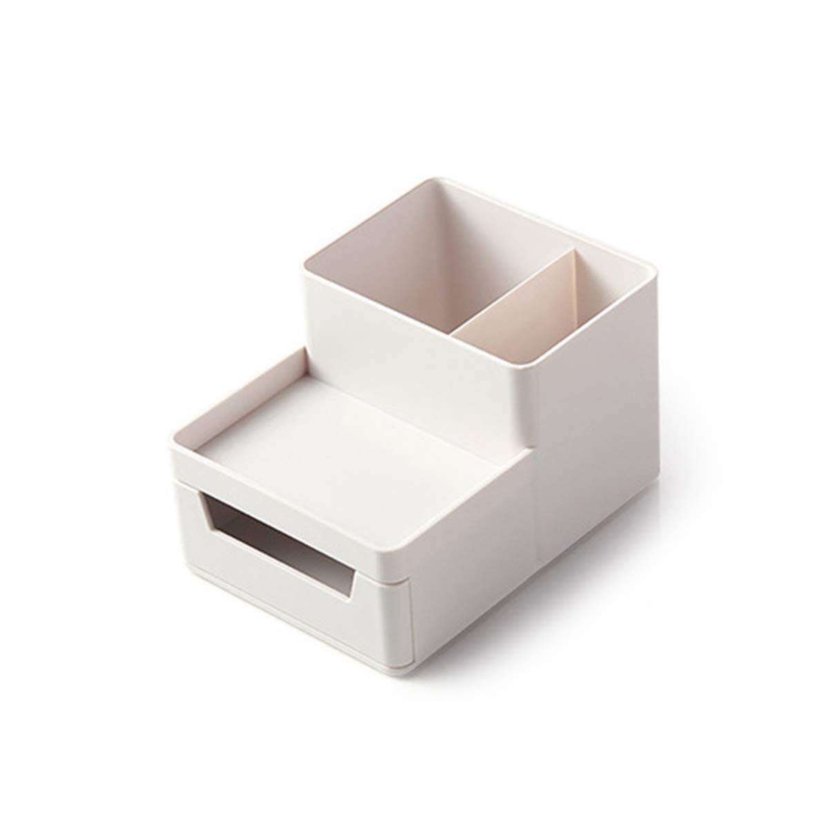 Vertical Desk File Organizer with Drawer - Wall Mount Letter Tray for Office & Home Documents - White Small Size | Perfect for Desk Organization, Mail Sorting & Paper Storage