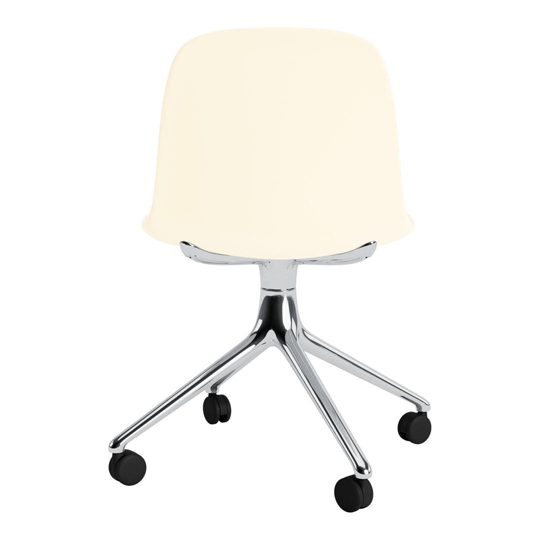 Ergonomic Form Chair with 4-Wheel Swivel Base - Adjustable Office Chair for Home & Work - Perfect for Desk Work, Gaming, and Study Sessions