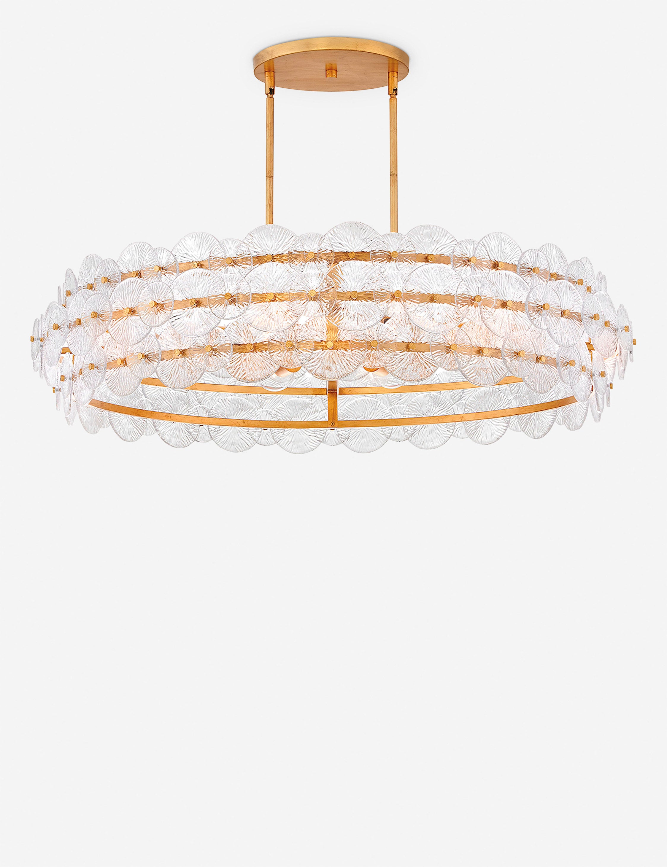 Barcelona Drum Chandelier - Modern Ceiling Light Fixture for Dining Room, Living Room & Bedroom | Elegant Pendant Lighting for Home Decor