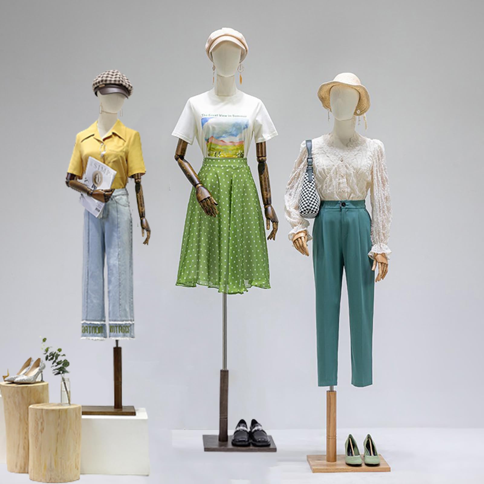 Adjustable Female Mannequin Torso Dress Form 47-75