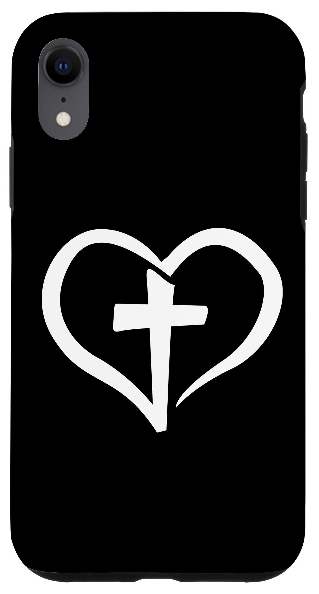 iPhone XR Phone Case with Heart, Faith & Cross Design - Protective Cover for Daily Use, Travel & Gift Giving