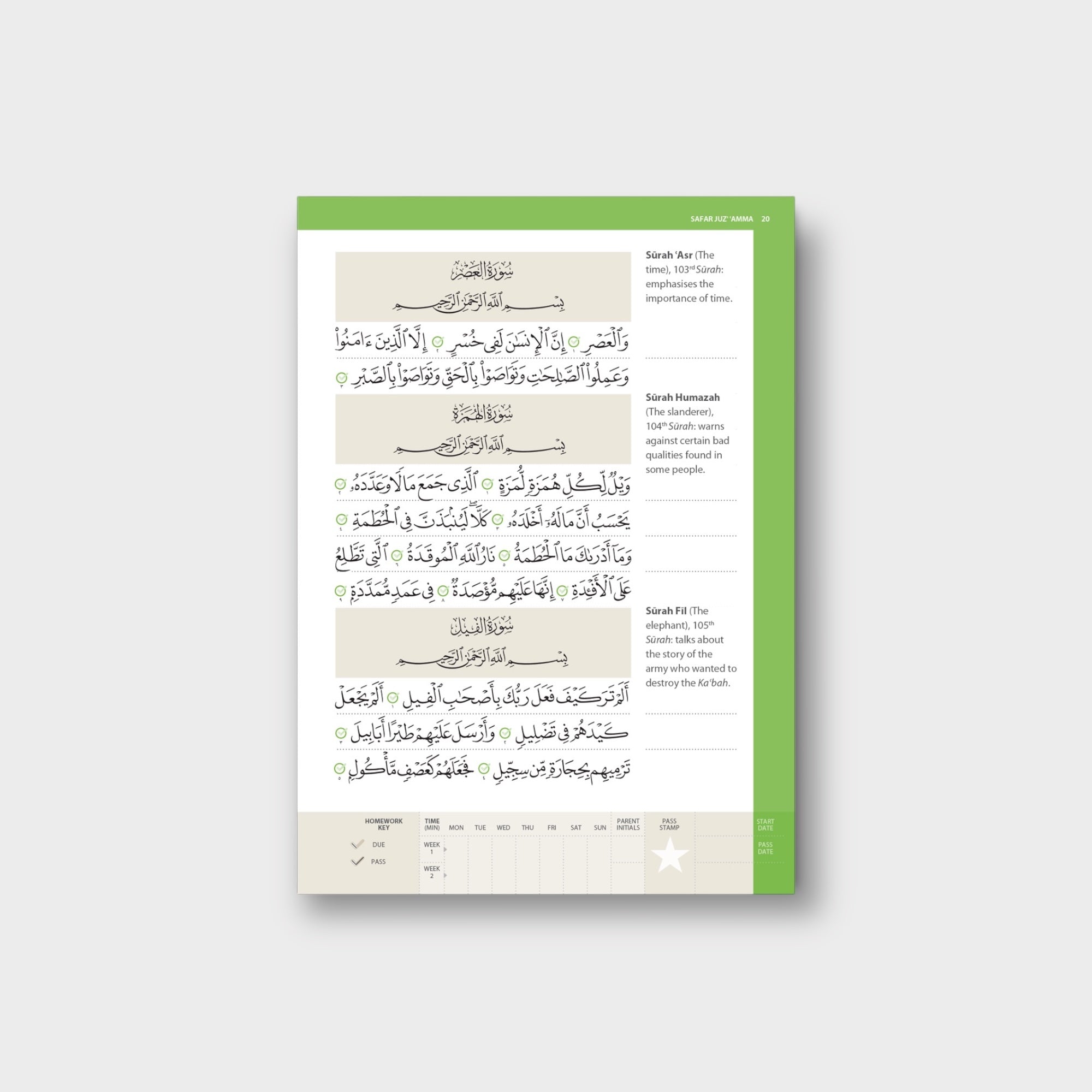 Juz Amma Madinah Script - Arabic Quran Chapter with Tajweed Rules - Perfect for Memorization, Prayer & Islamic Studies