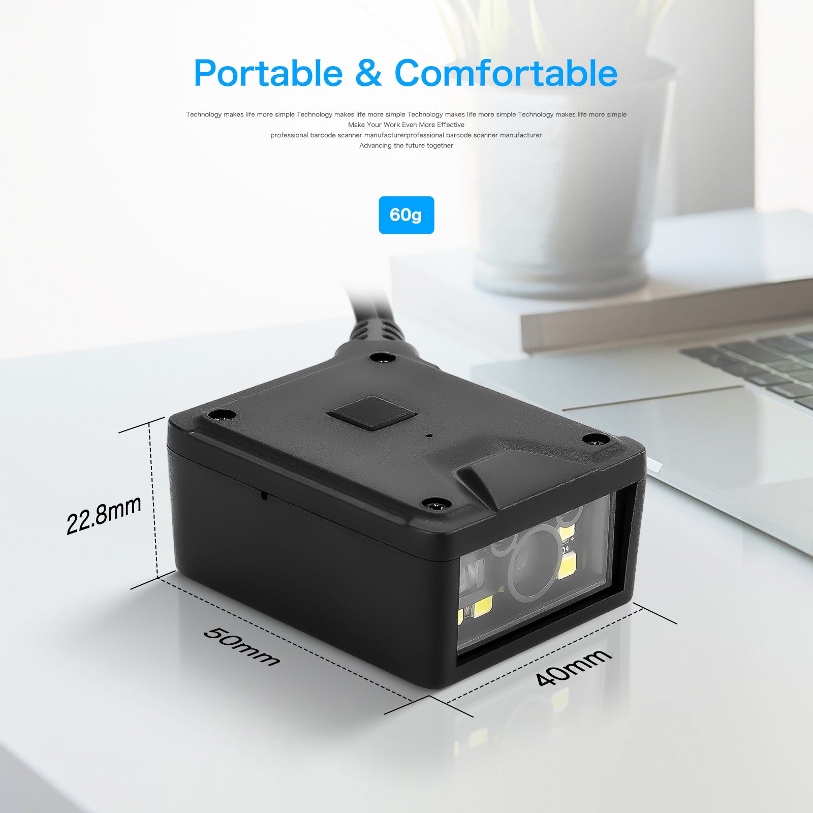 NT 91 Fixed Mount Barcode Scanner - High-Speed USB Barcode Reader for Retail, Warehouse & POS Systems | Durable Industrial Scanning Solution for Inventory Management & Checkout Counters