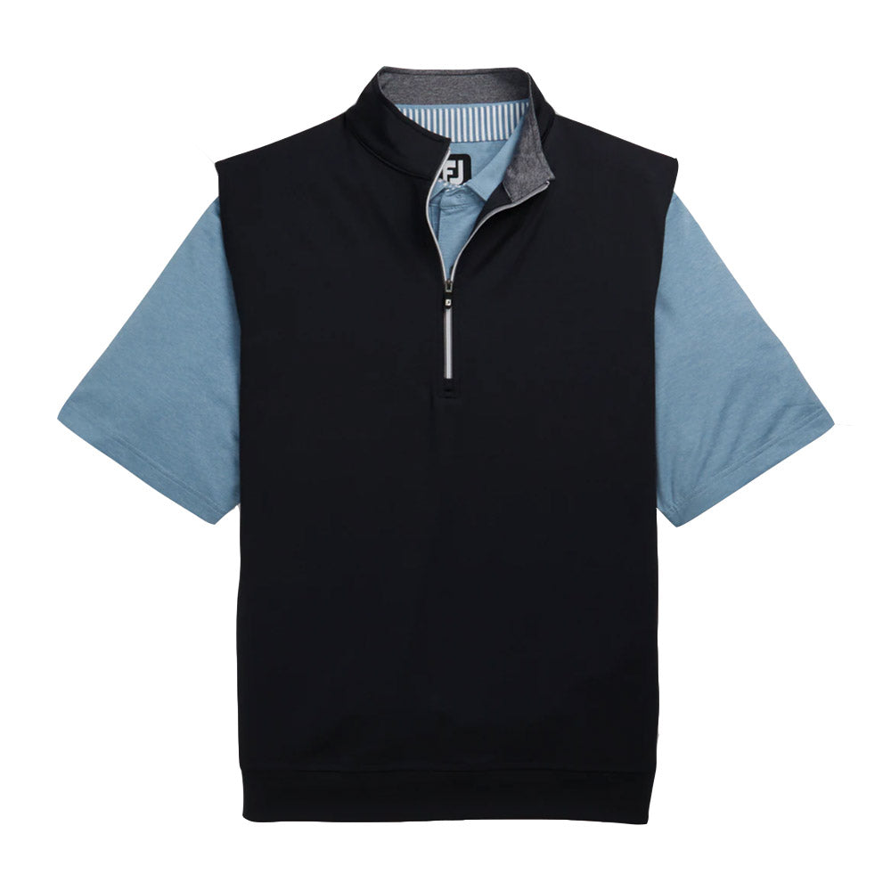 FootJoy Men's Performance Half Zip Vest - Lightweight & Breathable Golf Outerwear for Cool Weather Play
