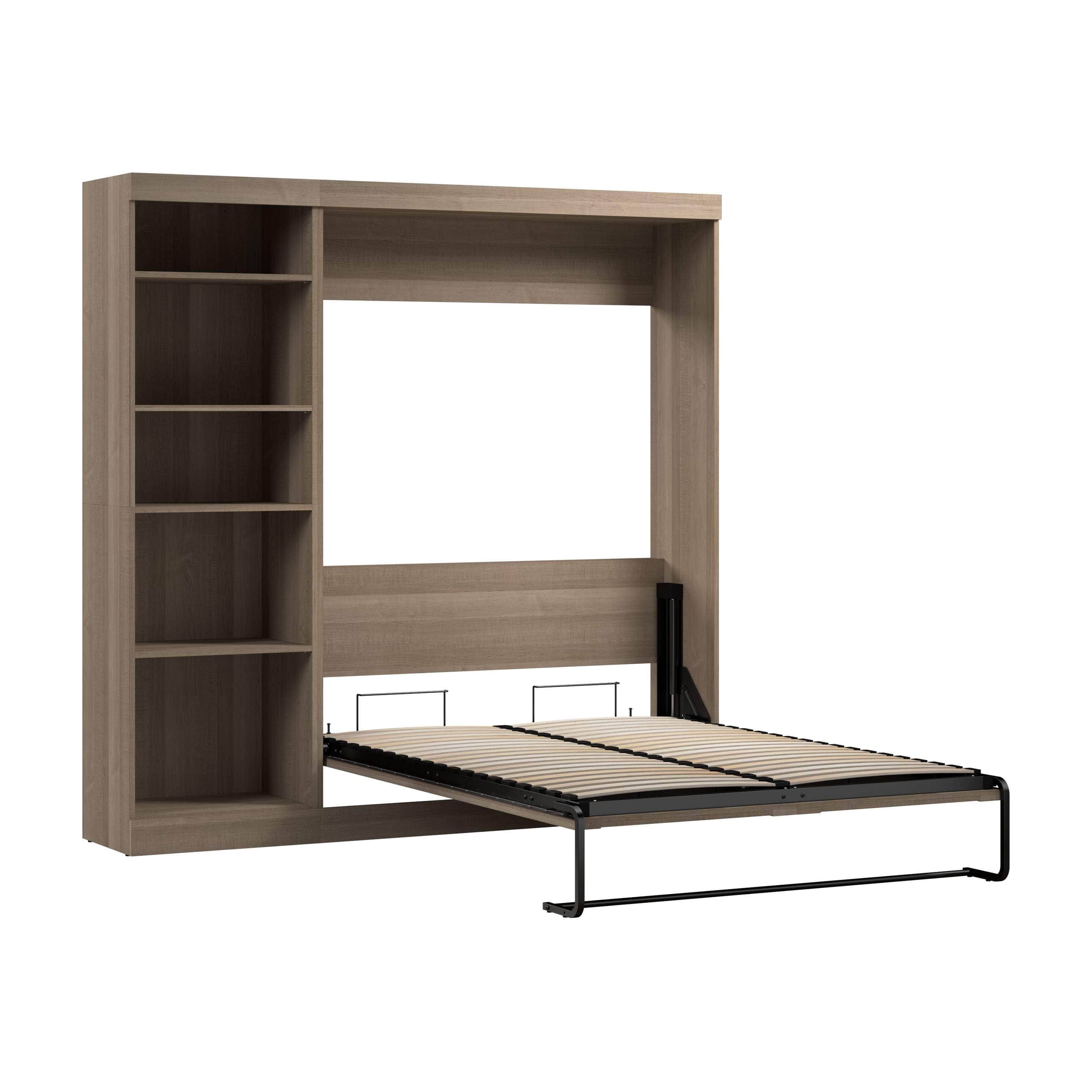 Pur Full Murphy Full Bed with Storage Unit (84W) - 7 Color Options | Space-Saving Wall Bed for Small Apartments & Guest Rooms