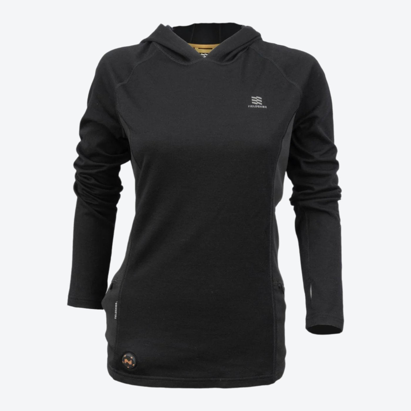 Merino Wool Heated Baselayer Shirt for Women - Thermal Underwear Top with Battery Heating - Perfect for Skiing, Hiking & Winter Outdoor Activities