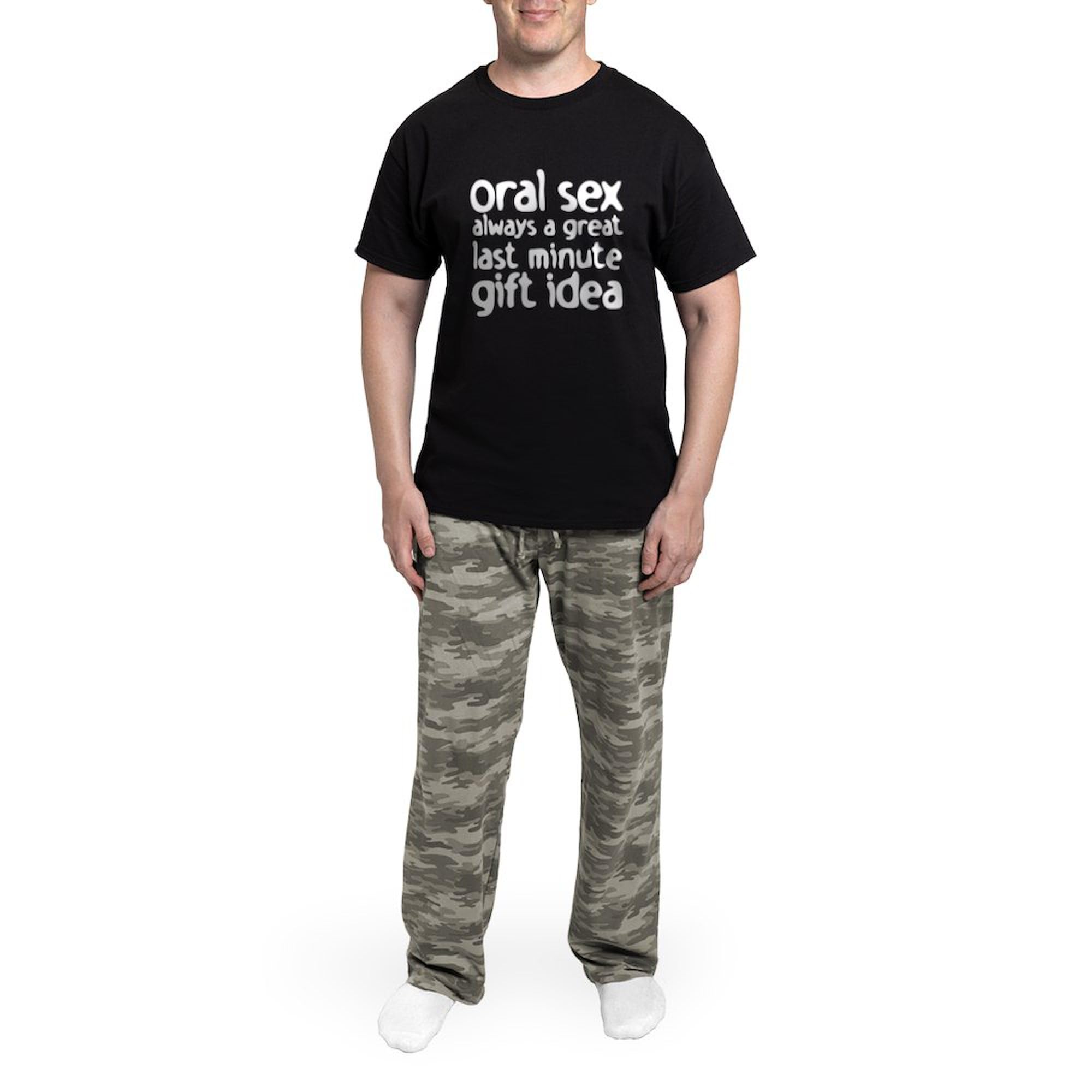 Oral Sex Novelty Men's Dark Pajama Set - Comfortable Sleepwear for Relaxing at Home & Fun Gifts