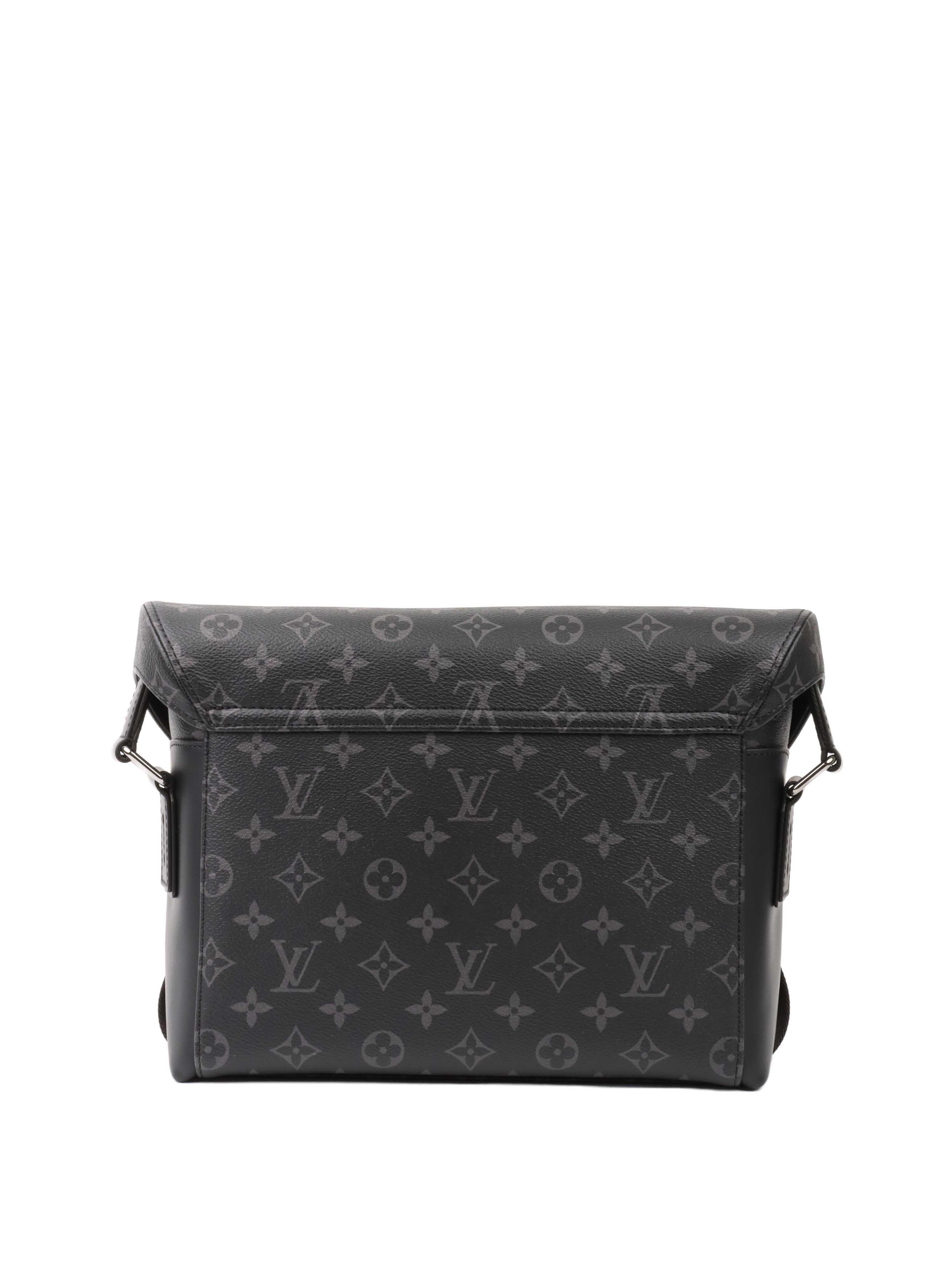 Louis Vuitton Monogram Eclipse Canvas Messenger Bag PM Voyager - Stylish Crossbody Bag for Men, Durable Designer Shoulder Bag for Work, Travel & Everyday Use