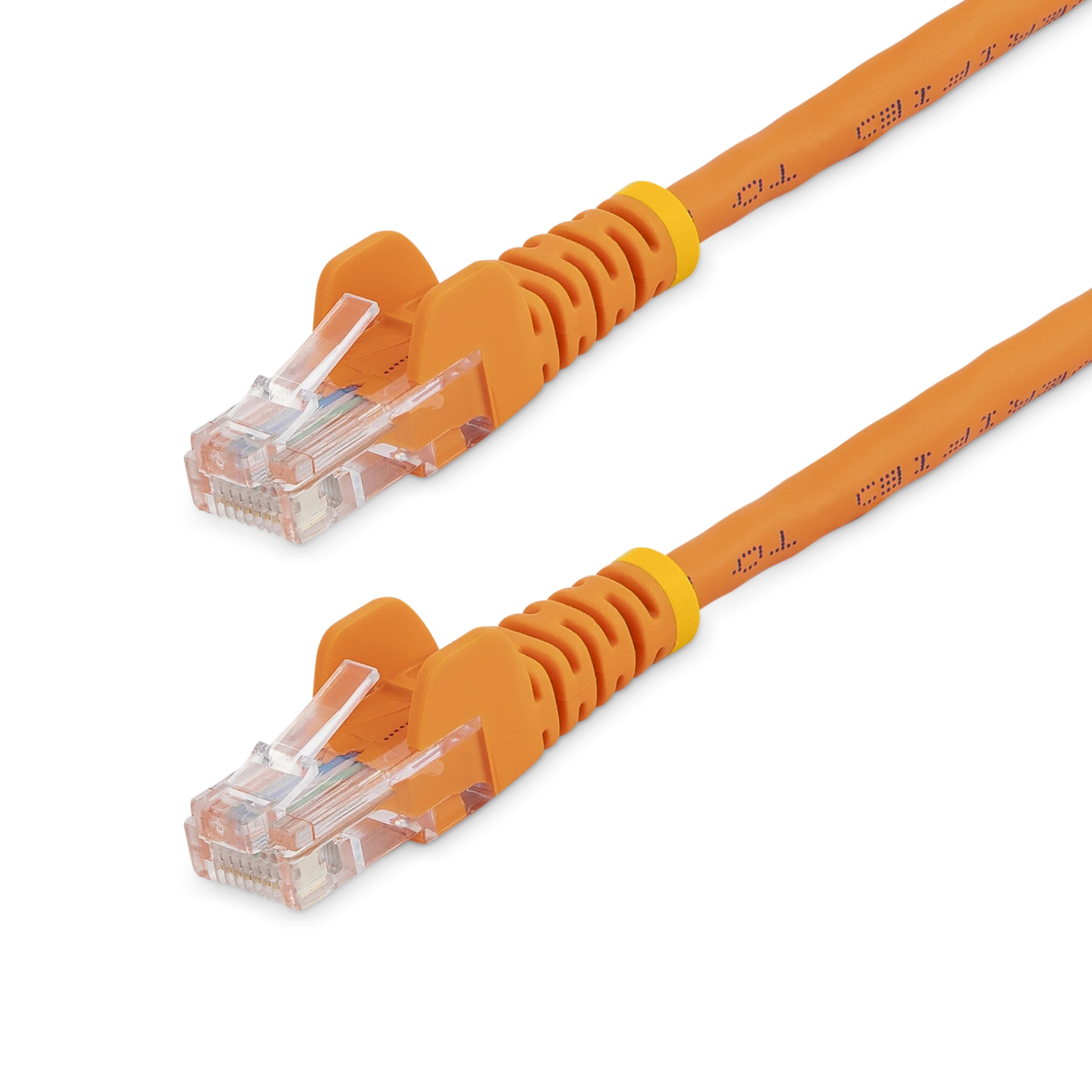StarTech.com Cat5e Ethernet Cable 15ft Orange - High-Speed Snagless Patch Cord for Home/Office Network, Gaming & Streaming - Cat5e RJ45 LAN Cable (45PATCH15OR)
