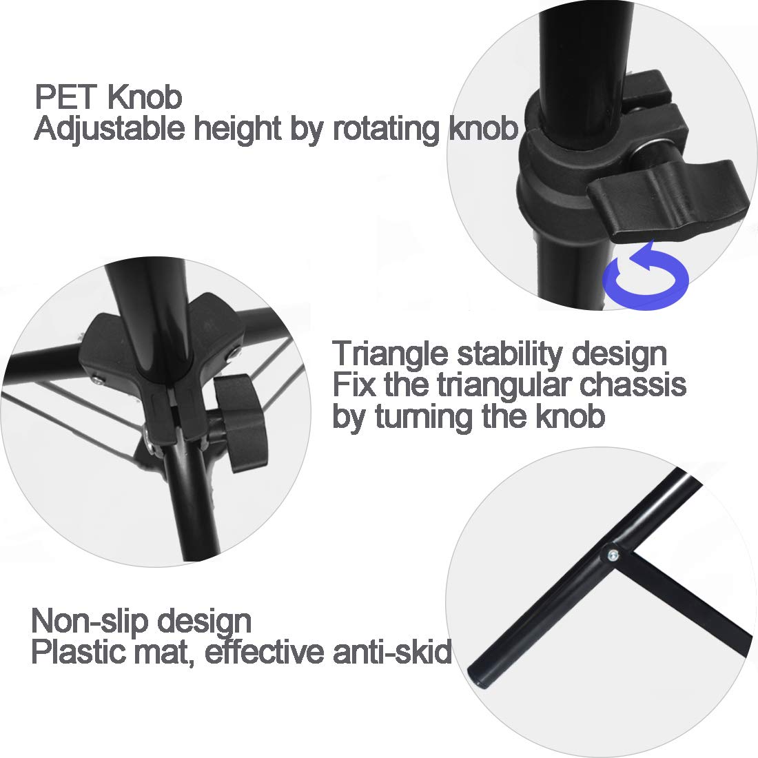 Portable Mini Projector Tripod Stand - Adjustable Height 24