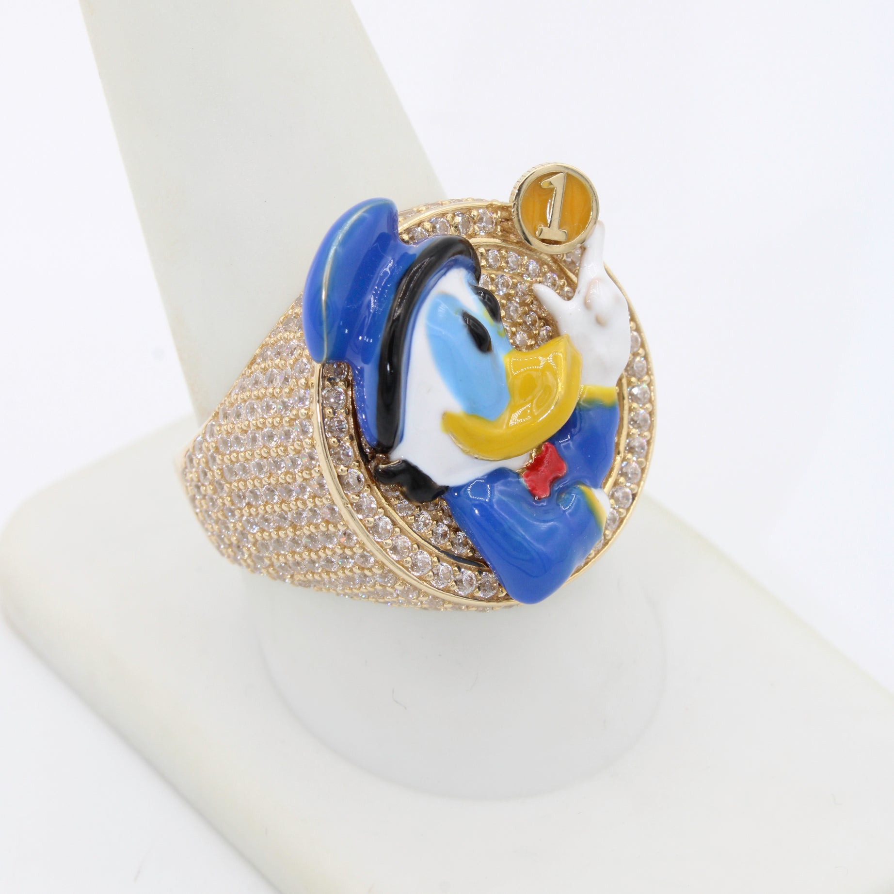 14K Gold CZ Rico Mac Pato Ring for Women – Elegant Cubic Zirconia Jewelry Gift for Birthday, Anniversary & Special Occasions