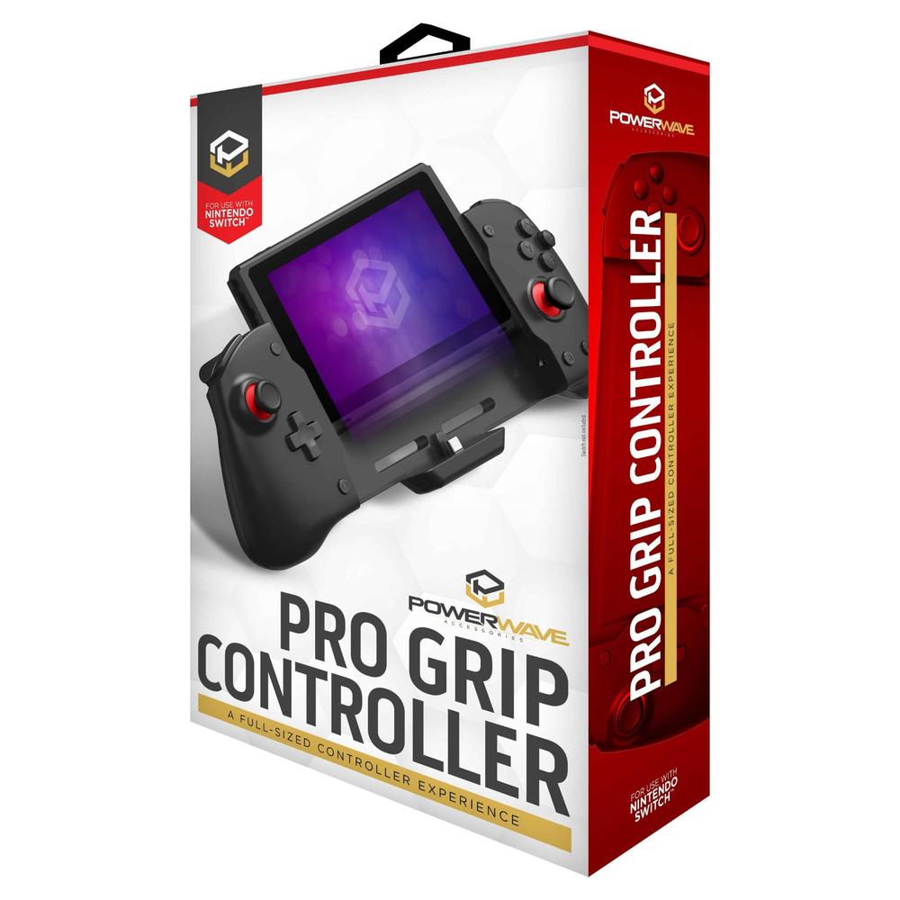 Powerwave Pro Grip Controller for Nintendo Switch - Ergonomic Gamepad with Enhanced Comfort for Long Gaming Sessions - Perfect for Switch, Switch Lite & OLED Models - Ideal for Home Gaming, Travel & Multiplayer Sessions