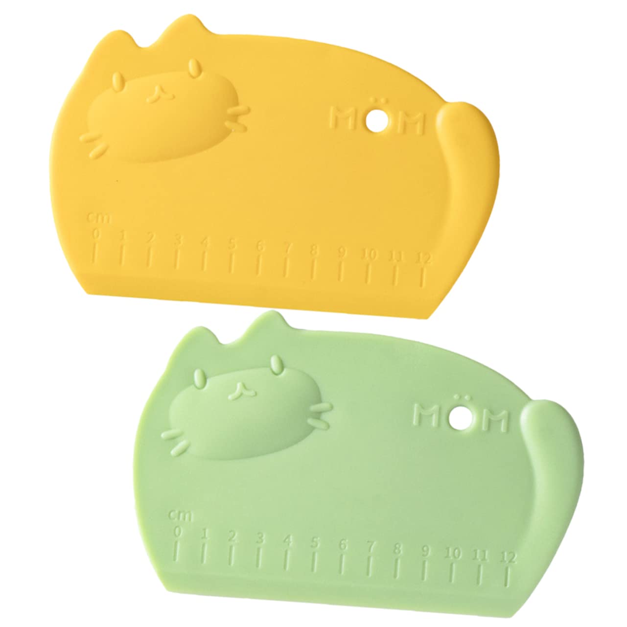 Zerodeko Silicone Baking Scraper & Measuring Cutter - Multi-Purpose Kitchen Tool for Cake, Bread, Pizza Dough - Perfect for Baking, Cooking & Food Prep