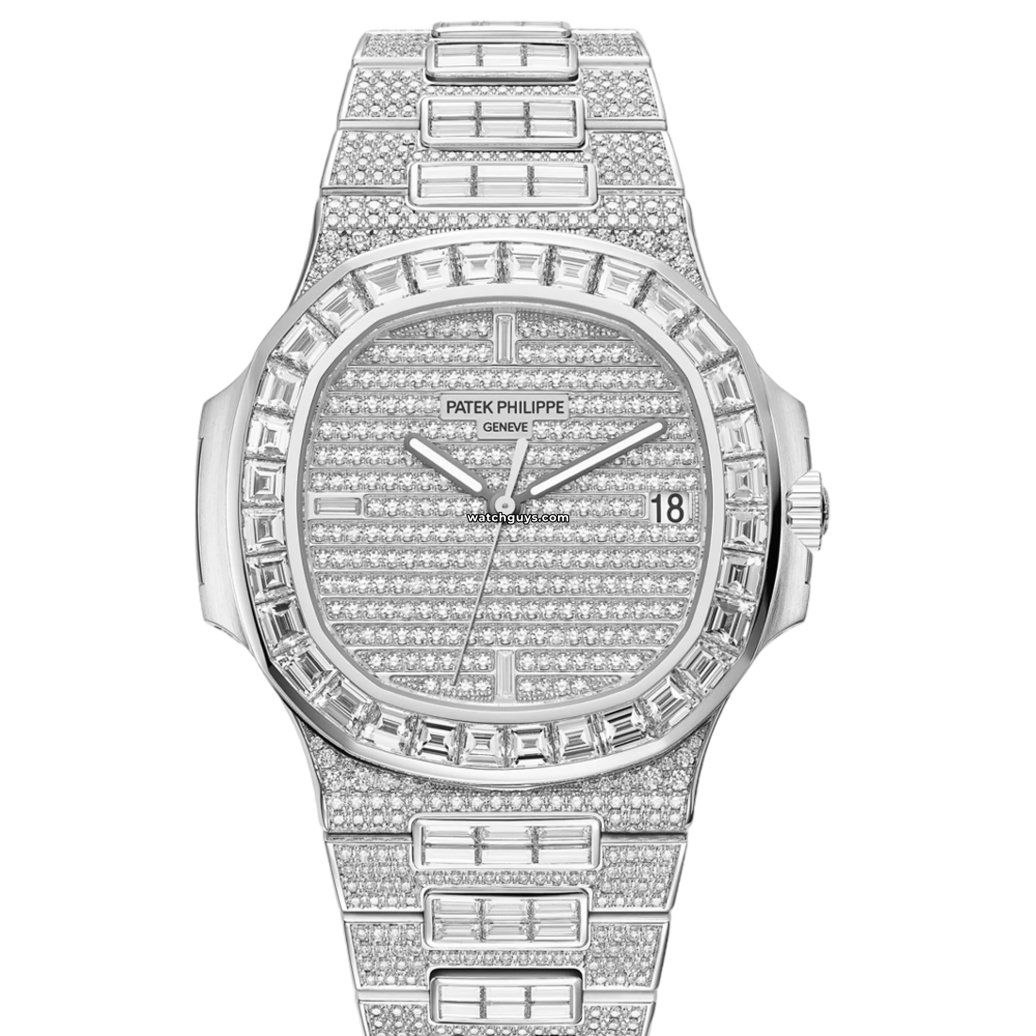 Patek Philippe Nautilus 5719/10G 010 Luxury Watch - 18K White Gold Diamond Bezel - Perfect for Business Meetings & Special Occasions
