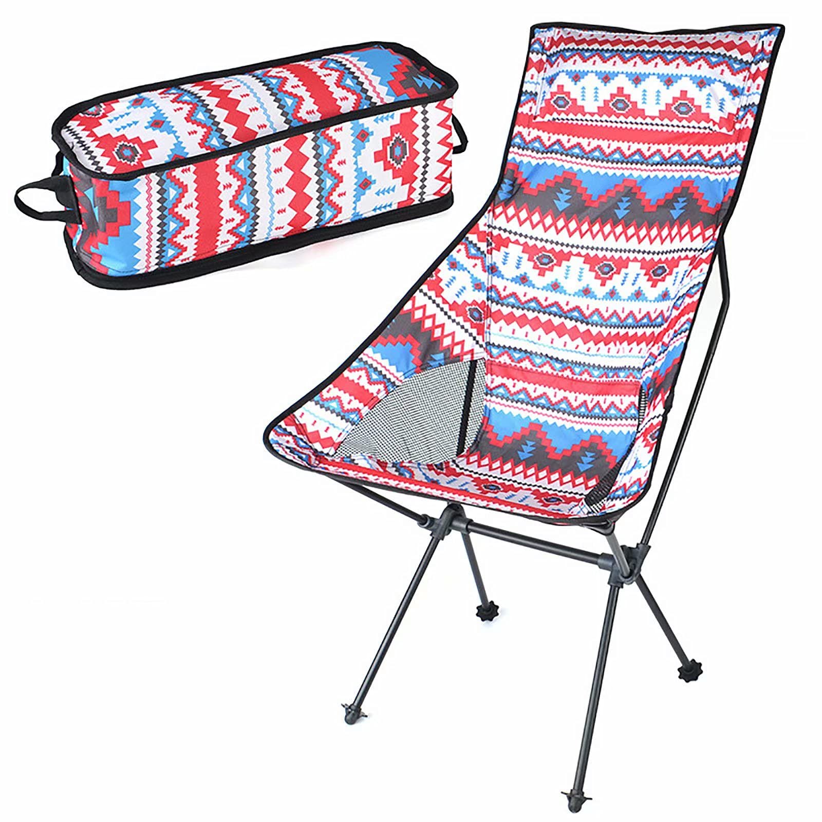 Portable Camping Chair - Compact & Lightweight Outdoor Folding Chair for Camping, Beach, Picnic, Hiking, Travel, and Festivals | Perfect for Backpacking, Tailgating, and Outdoor Adventures