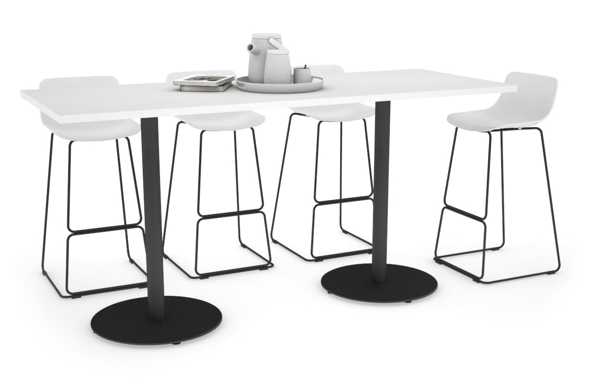 Premium Sapphire Disc Base Counter Table - 1800L x 700W Modern Bar Table for Home, Office & Commercial Use