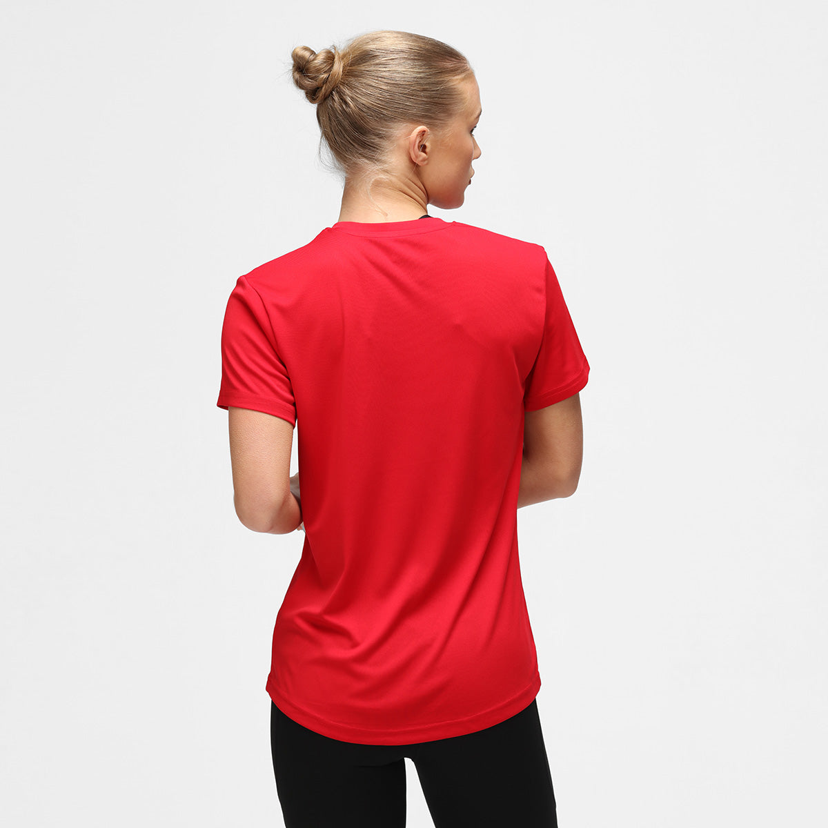 Premium Red Diamond Women's Technical T-Shirt - Moisture Wicking, Breathable & Quick Dry for Workouts, Yoga & Outdoor Activities