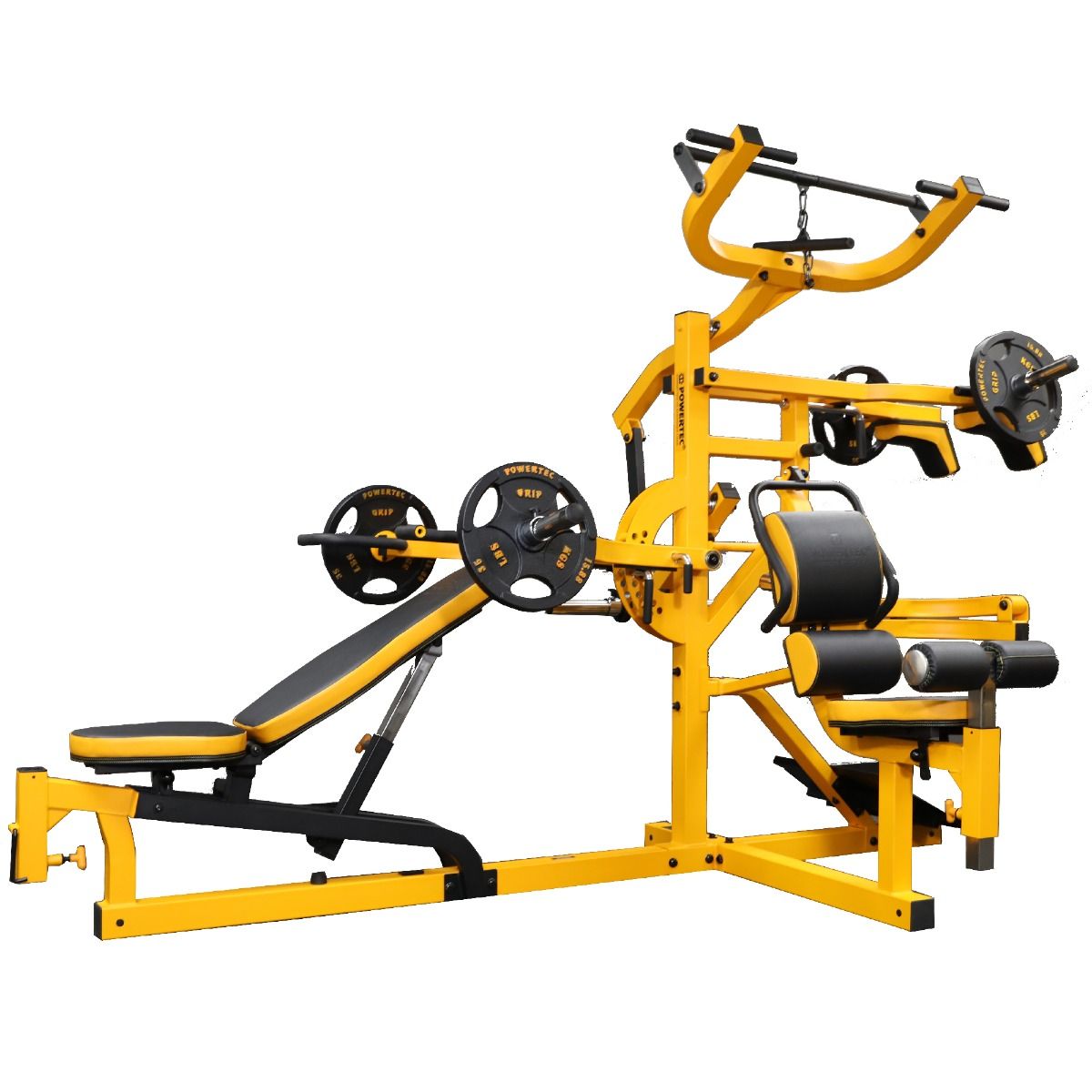 Powertec Workbench Multisystem Home Gym - Heavy Duty Strength Training Equipment for Full Body Workout (Black) | Perfect for Home Gym, Garage Fitness & Strength Training