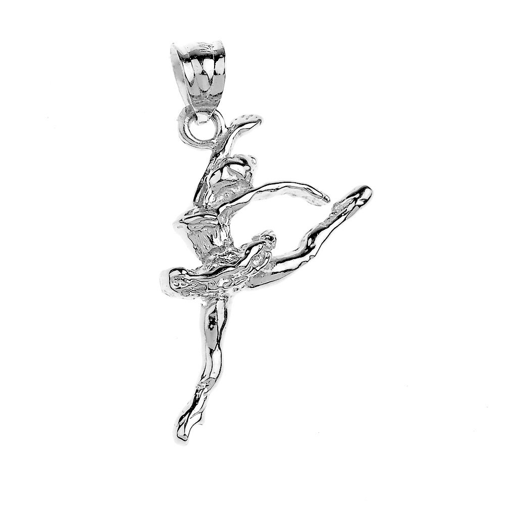 925 Sterling Silver Ballet Dancer Charm Pendant Necklace for Women - Elegant Jewelry Gift for Ballerinas, Dancers & Ballet Lovers - Perfect for Performances, Recitals & Special Occasions