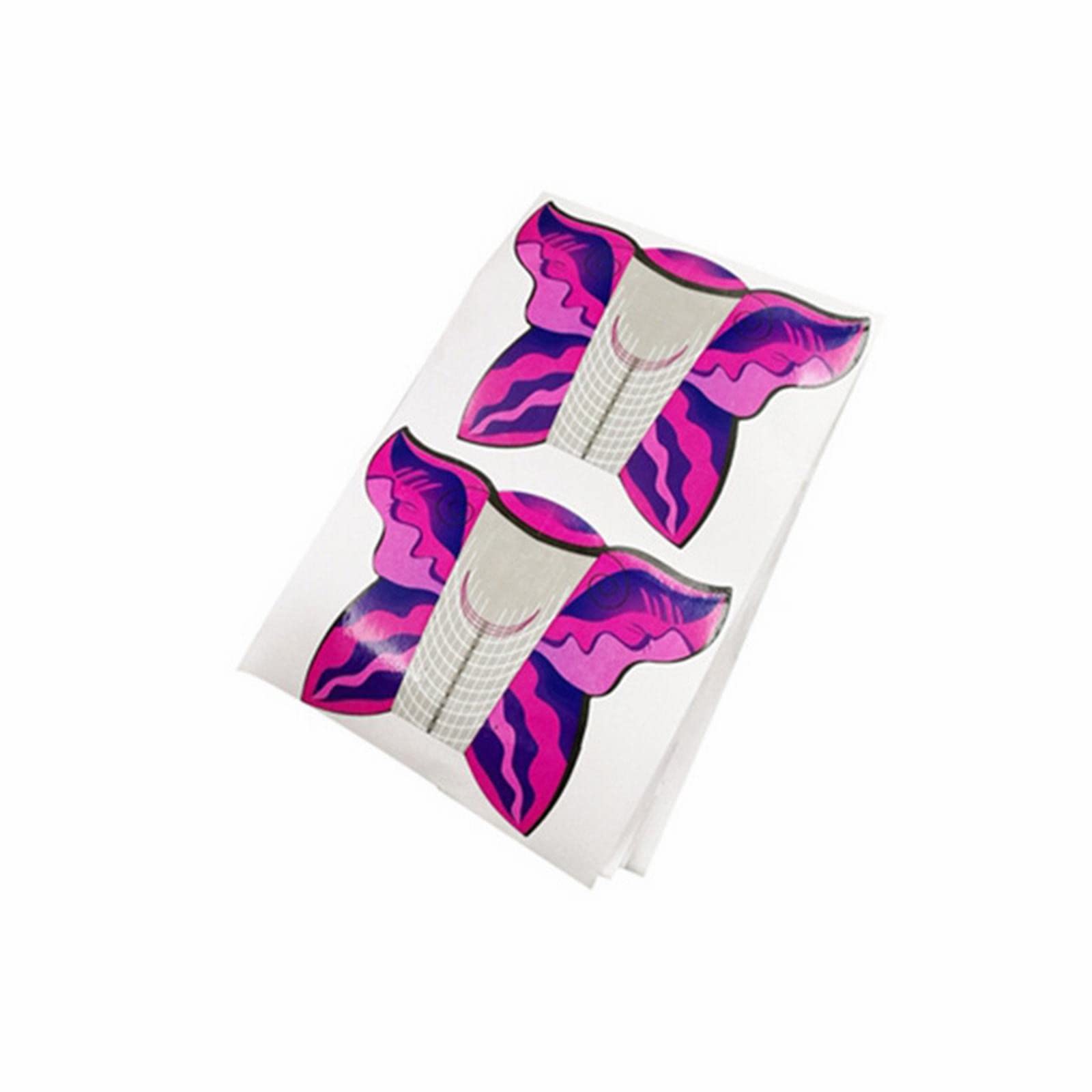 **100 Pcs Nail Polish Remover Pads with Butterfly Nail Art Holder - Lightweight Crystal Nail Extension Tool for DIY Manicure & Nail Art (Hot Pink, One Size) - Perfect for Salon, Home Use & Professional Nail Artists**
