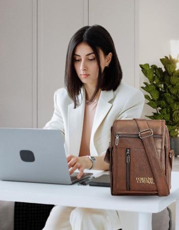 Premium Men's Crossbody Sling Bag - Waterproof Lightweight Leather Shoulder Bag with Adjustable Strap & Hidden Pocket | Perfect for Travel, Work Commute, Cycling & Outdoor Activities | Made in India