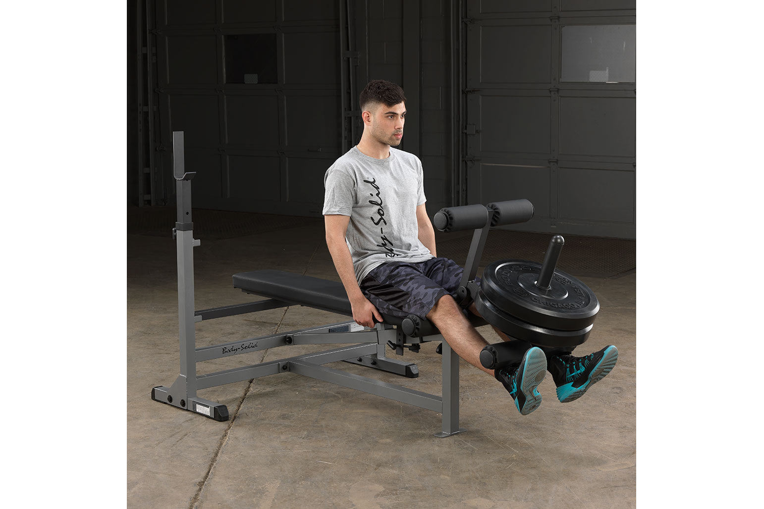 Body Solid PowerCenter Combo Bench (GDIB46L) - Adjustable Weight Bench for Home Gym Strength Training - Perfect for Squats, Bench Press & Full-Body Workouts