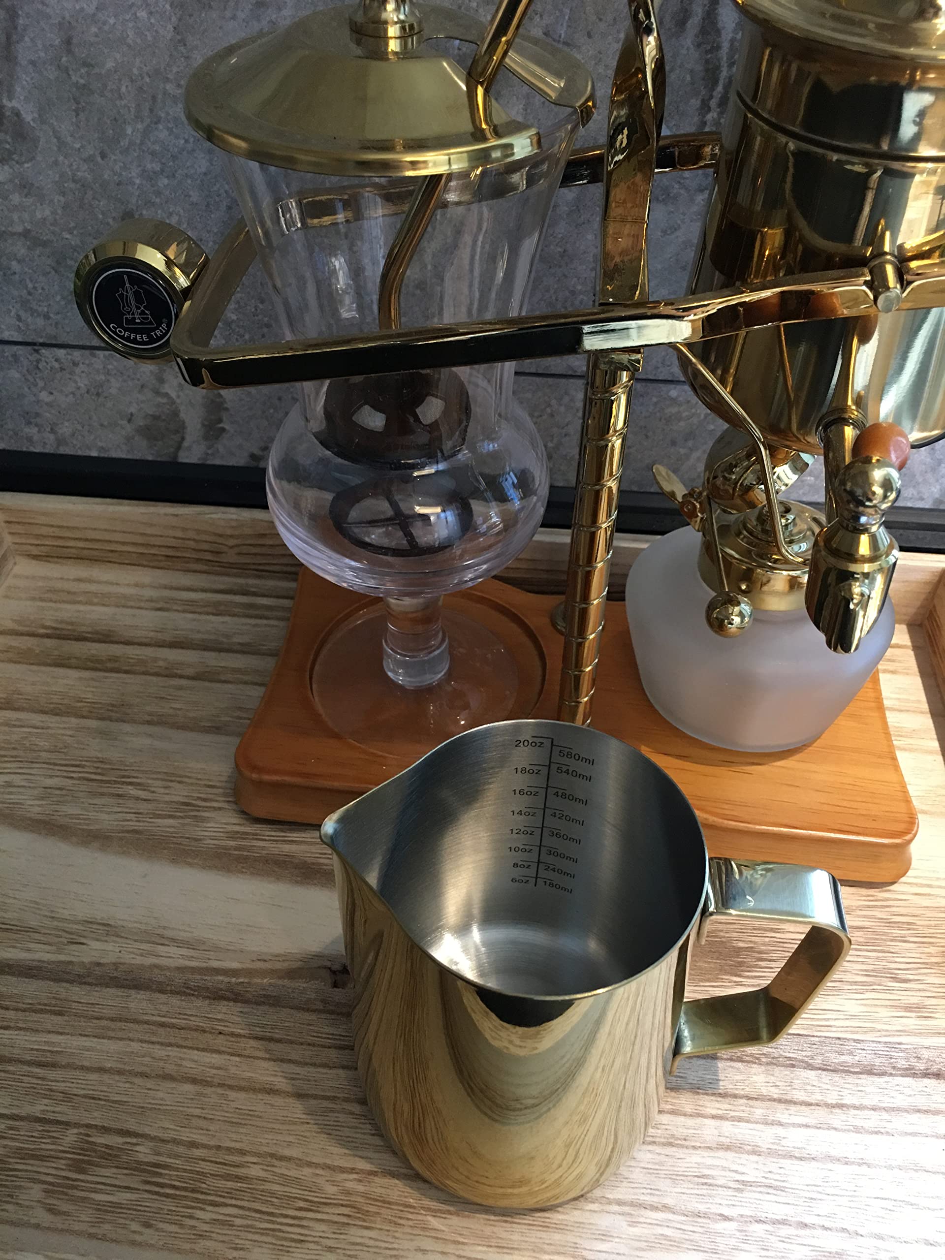 Premium 20oz Stainless Steel Milk Frothing Pitcher for Latte Art - 600ml 18/8 Rose Gold Milk Frother Cup for Espresso & Cappuccino - Perfect for Home Baristas & Coffee Shops