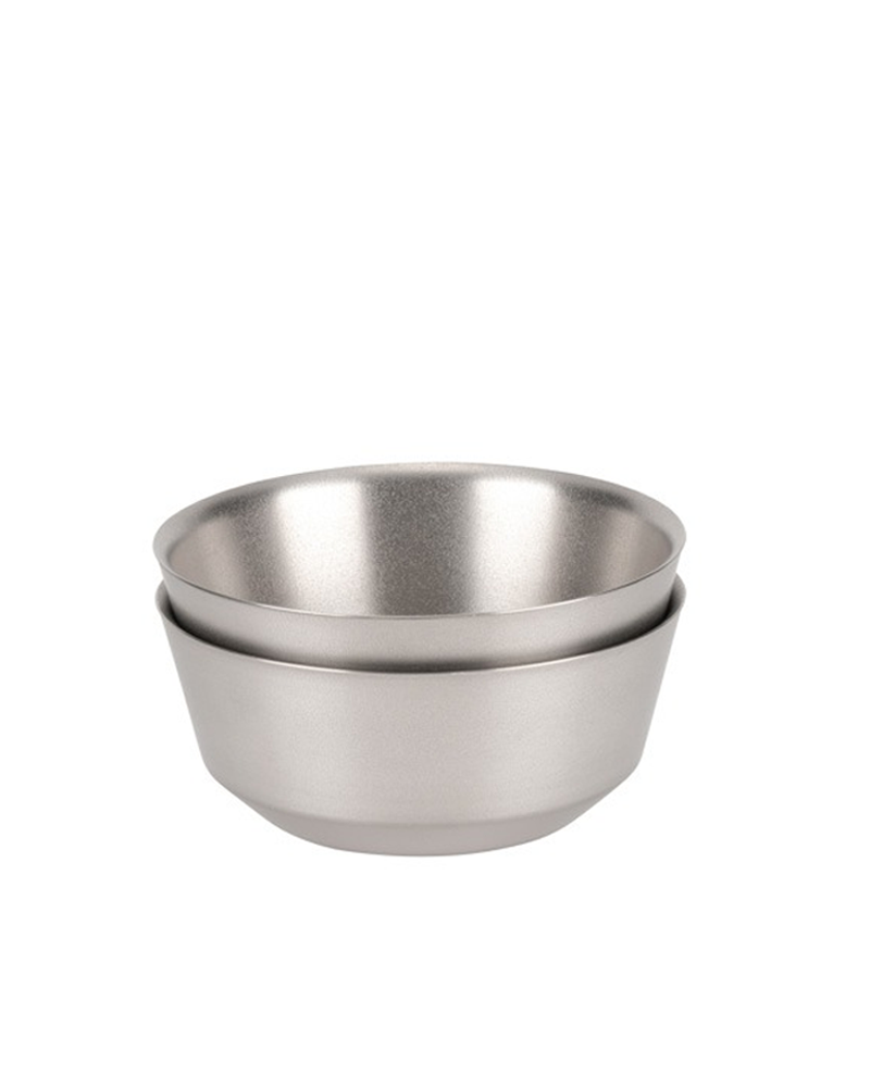Titanium Double Bowl 600mL - Lightweight & Durable Camping Cookware for Backpacking, Hiking & Outdoor Adventures