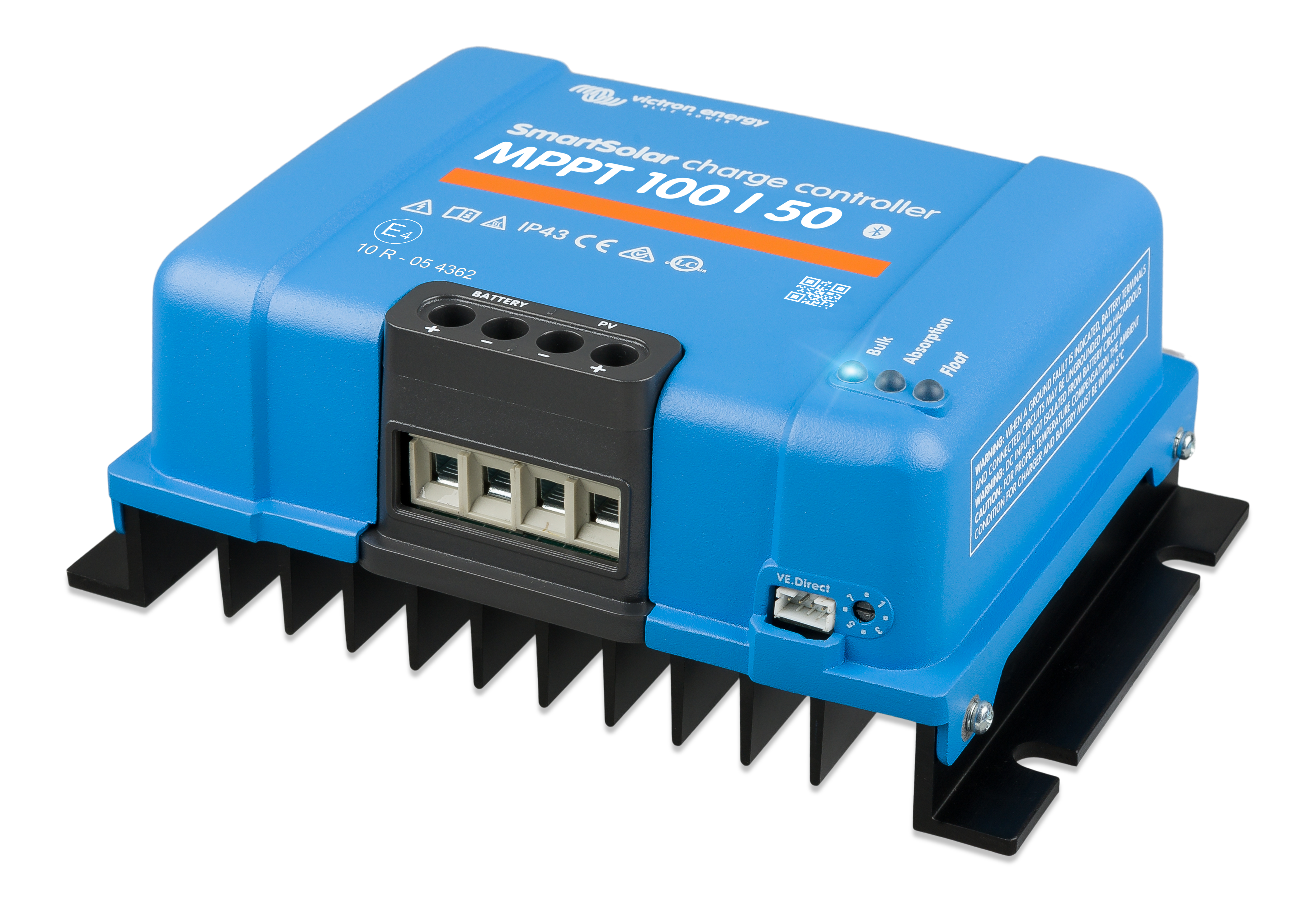 Victron Energy SmartSolar MPPT 100/50 Solar Charge Controller - 12V/24V/48V, 50A Max Input - Perfect for RVs, Boats & Off-Grid Solar Systems