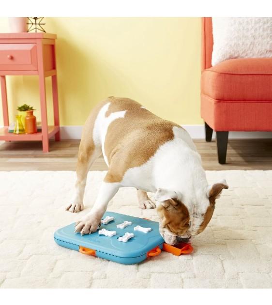 Outward Hound Nina Ottosson Dog Casino Plastic Interactive Dog Puzzle Toy - Mental Stimulation & Treat Dispenser for Small to Large Dogs - Perfect for Indoor Play, Training & Boredom Relief