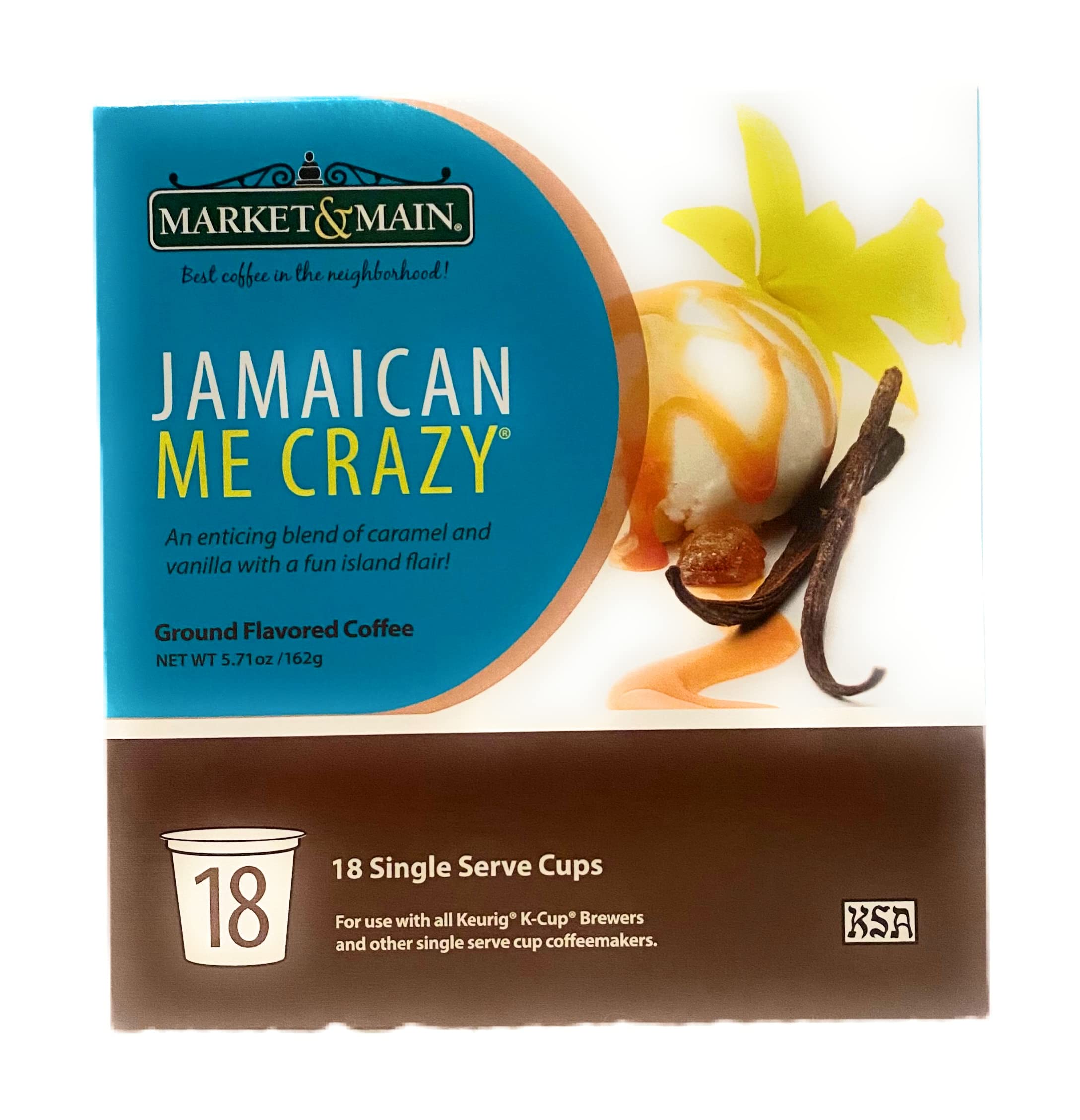 Jamaican Me Crazy & Salted Caramel Coffee Pods Bundle - 36 Single Serve Cups for Keurig | Perfect for Office, Home & Gifts