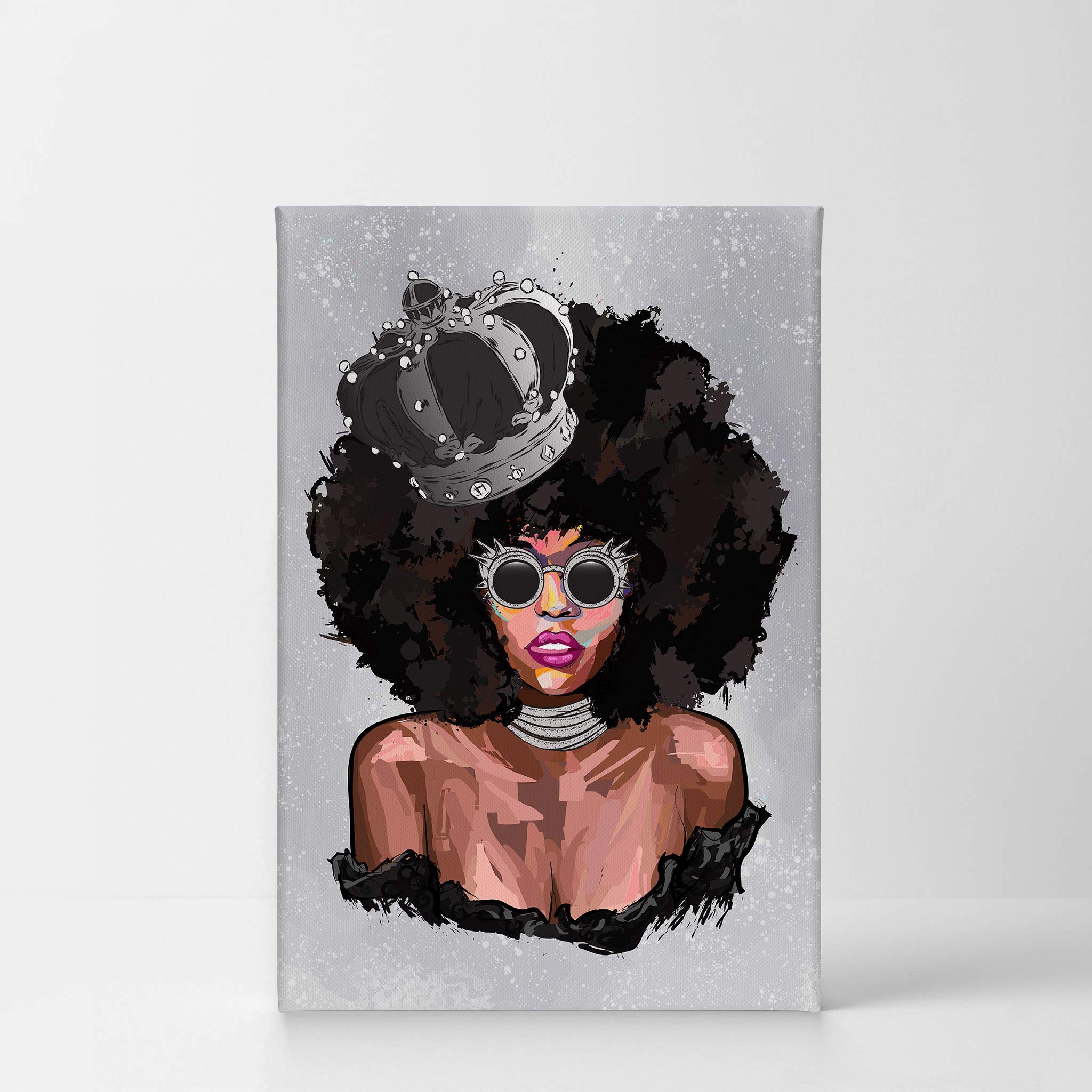 African American Wall Art Canvas Prints - Black Art Wall Decor for Living Room, Black Girl Art & African American Pop Art, 40x30 Inches, Perfect for Home & Office Decor