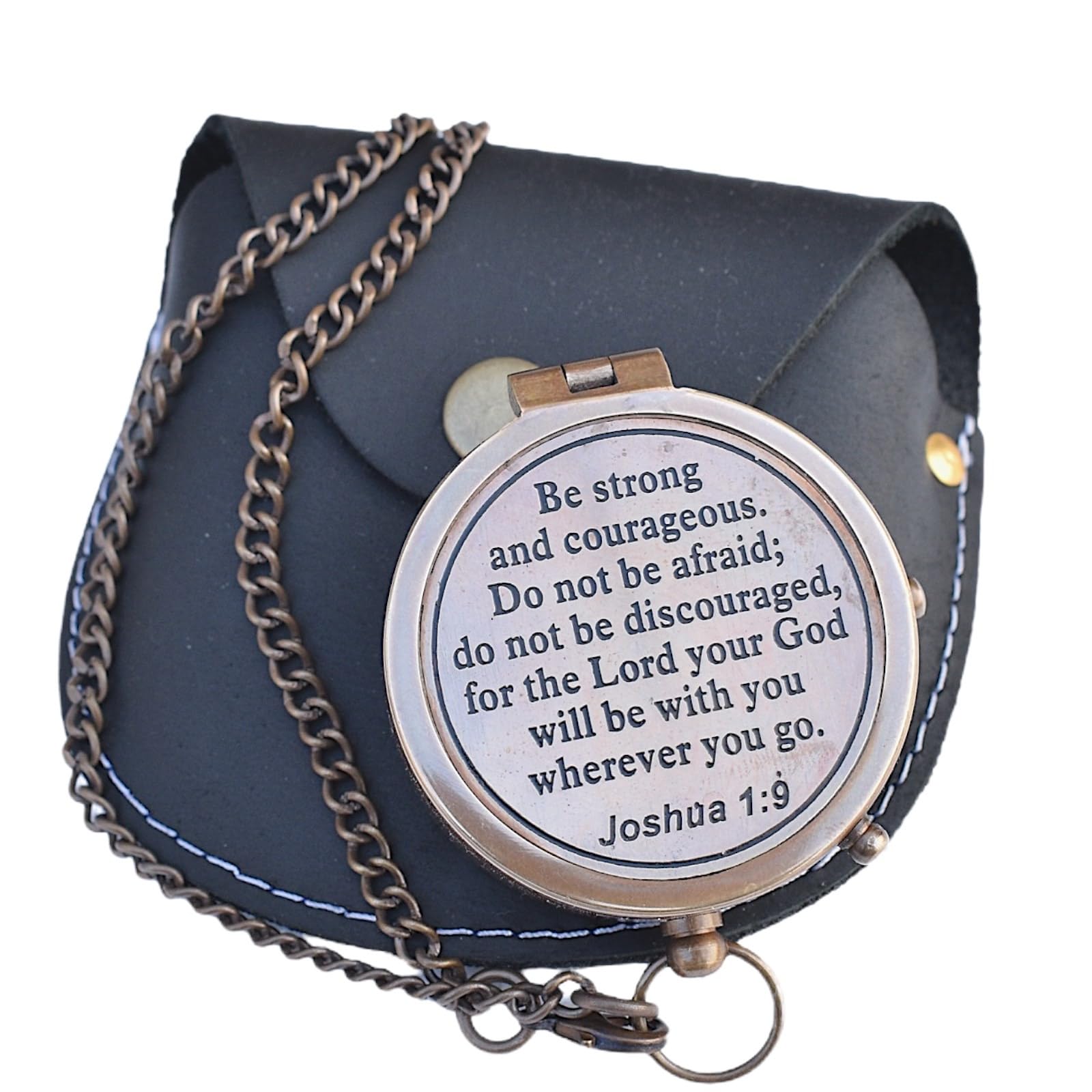 Personalized Engraved Compass Gift for Men & Boys - First Communion, Baptism, Confirmation & Missionary Religious Gifts - Perfect for Outdoor Adventures, Travel & Faith-Based Occasions