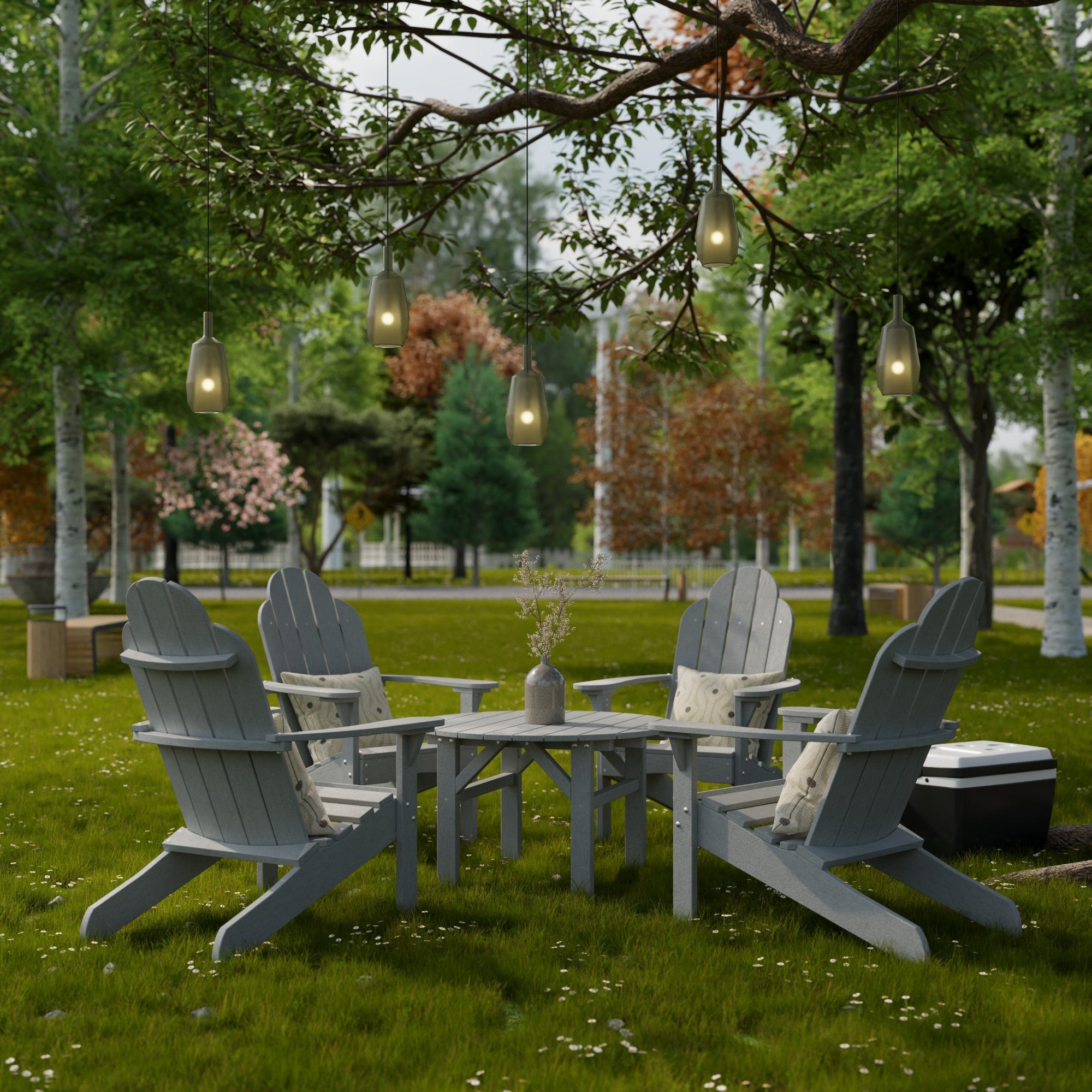 Classic Adirondack Chair - Durable Outdoor Wooden Lounge Chair for Patio, Garden & Backyard Relaxation | Weather-Resistant & Comfortable Design for Porch, Deck & Poolside Use