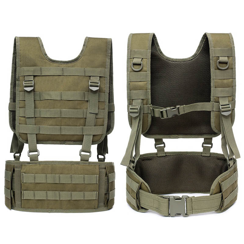 Multi-Functional Outdoor Tactical Belt Vest Set - Durable Hunting Apparel Gear for Men - Perfect for Hunting, Airsoft, Camping & Outdoor Adventures