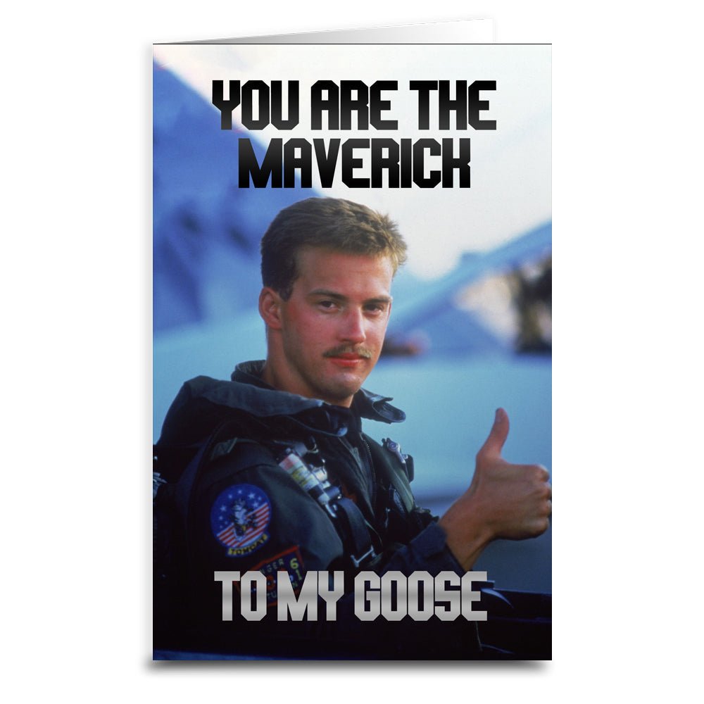 Top Gun 'You Are the Maverick' Greeting Card - Perfect for Movie Fans, Birthday Gifts & Aviation Enthusiasts