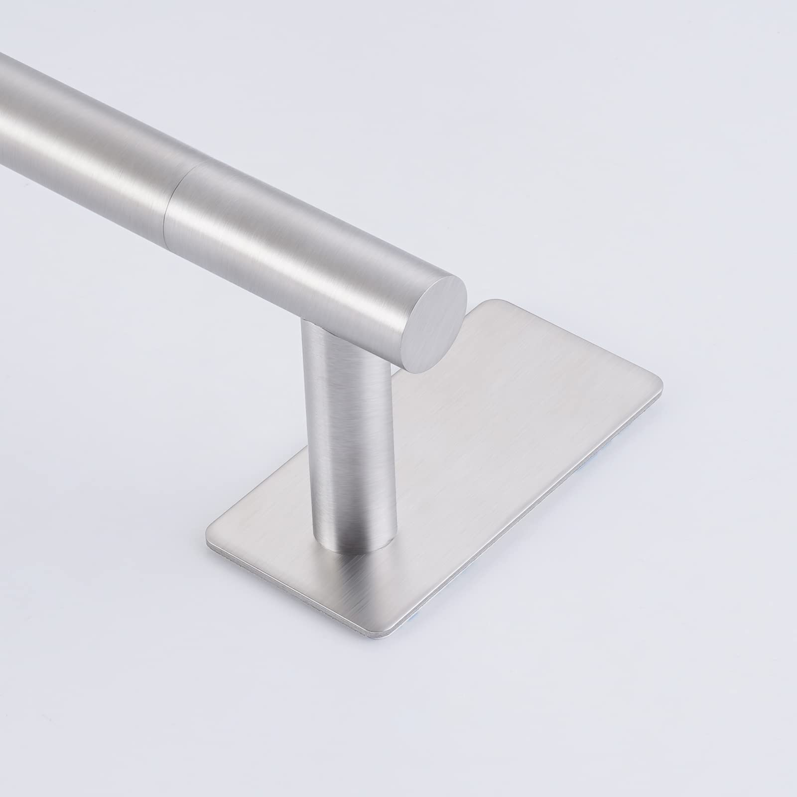 23.6 Inch No Drill Bathroom Towel Bar - SUS304 Stainless Steel Wall Mount Towel Rack Holder with Brushed Finish - Perfect for Bathrooms, Kitchens & Laundry Rooms (Model BTH7300S60-2)