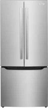 Frigidaire Gallery GRFN2023AF 20.0 Cu. Ft. Standard Depth French Door Refrigerator - Stainless Steel - Energy Efficient Kitchen Appliance for Modern Homes & Open Concept Living Spaces