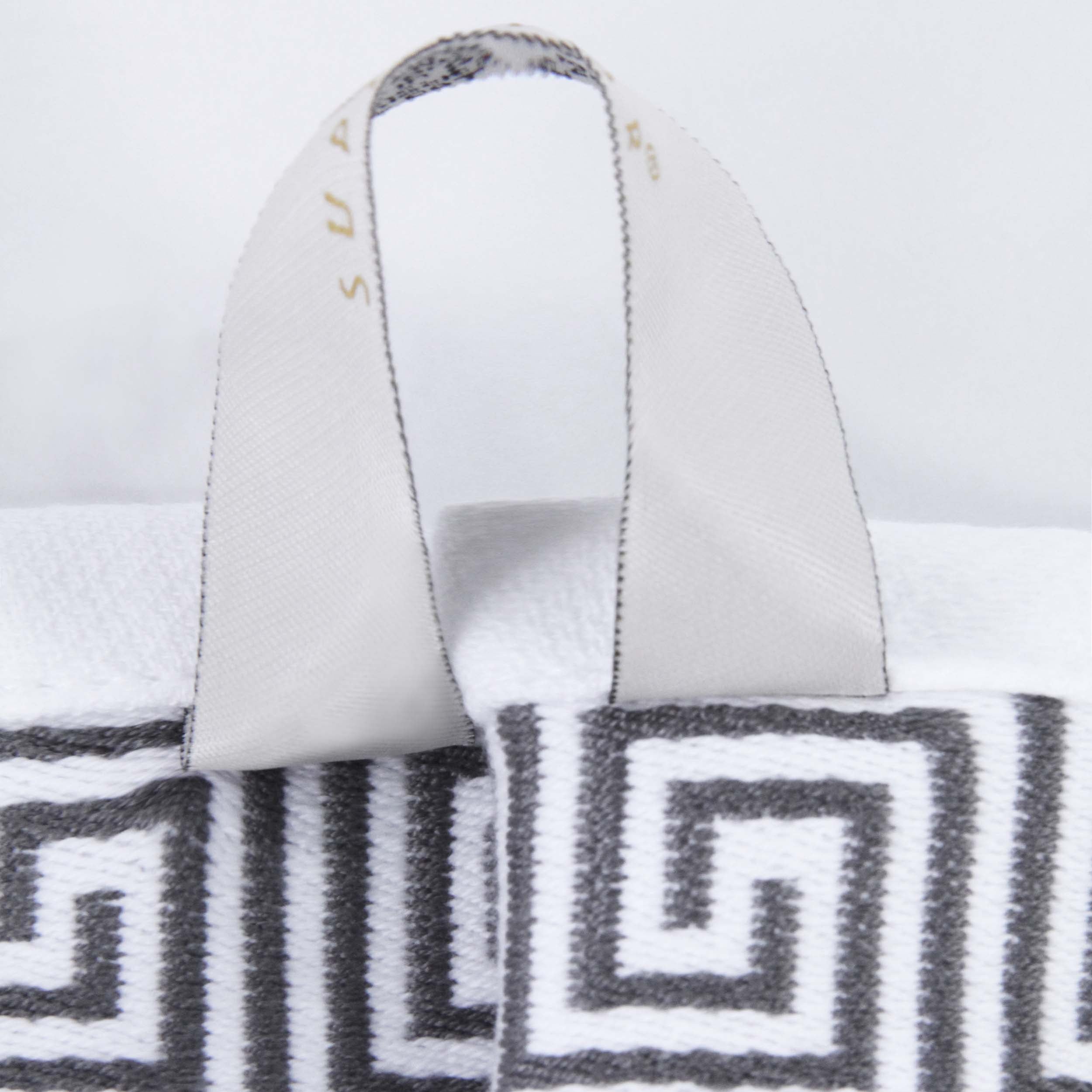 Premium Athens Cotton Greek Scroll & Floral 4-Piece Bath Towel Set - Soft & Absorbent for Spa, Bathroom & Guest Room Decor