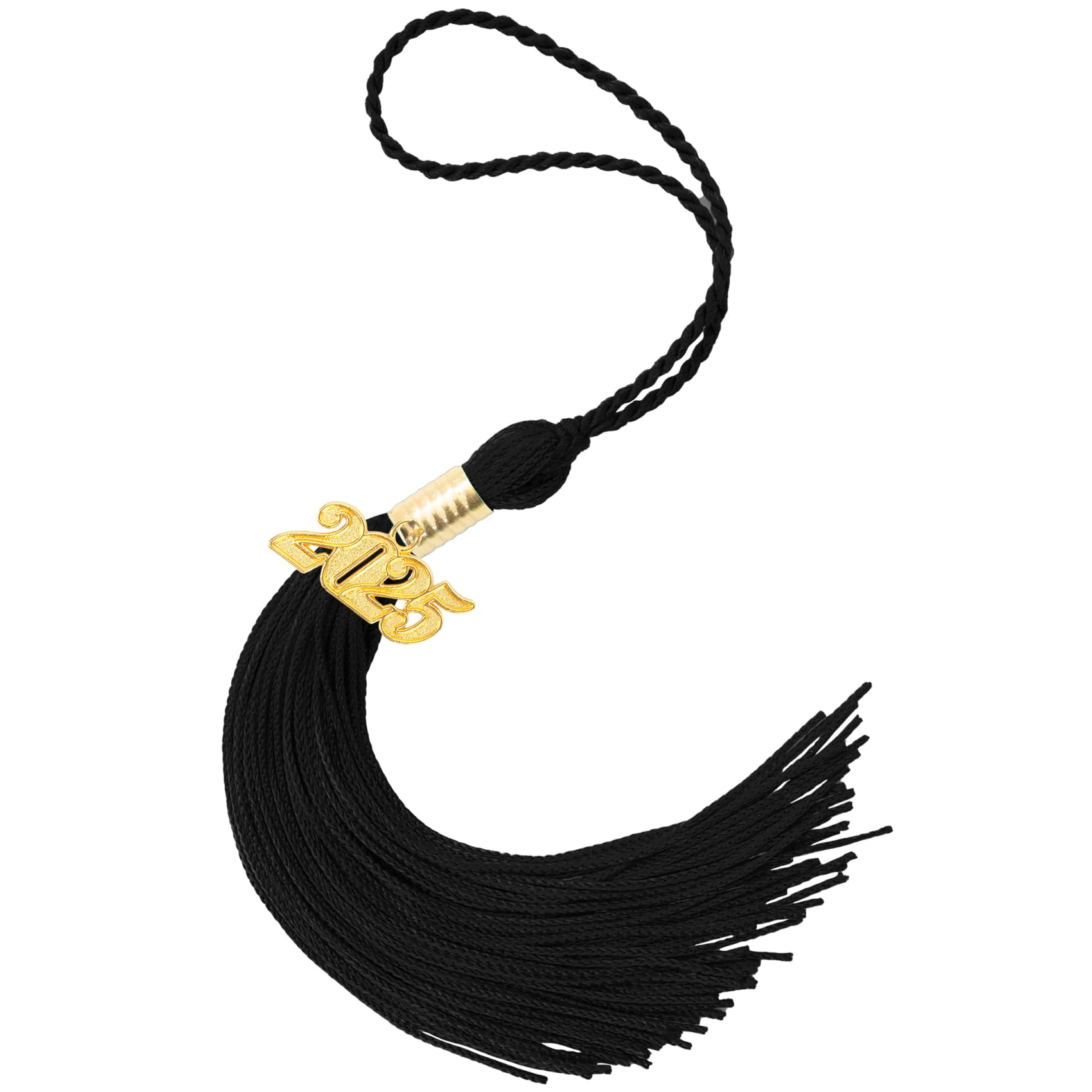 2025 Graduation Tassel with Gold Charm - Premium Graduation Cap Tassel for 2025 Graduation Ceremonies, Parties & Hat Decorations - Perfect for High School & College Graduation Celebrations