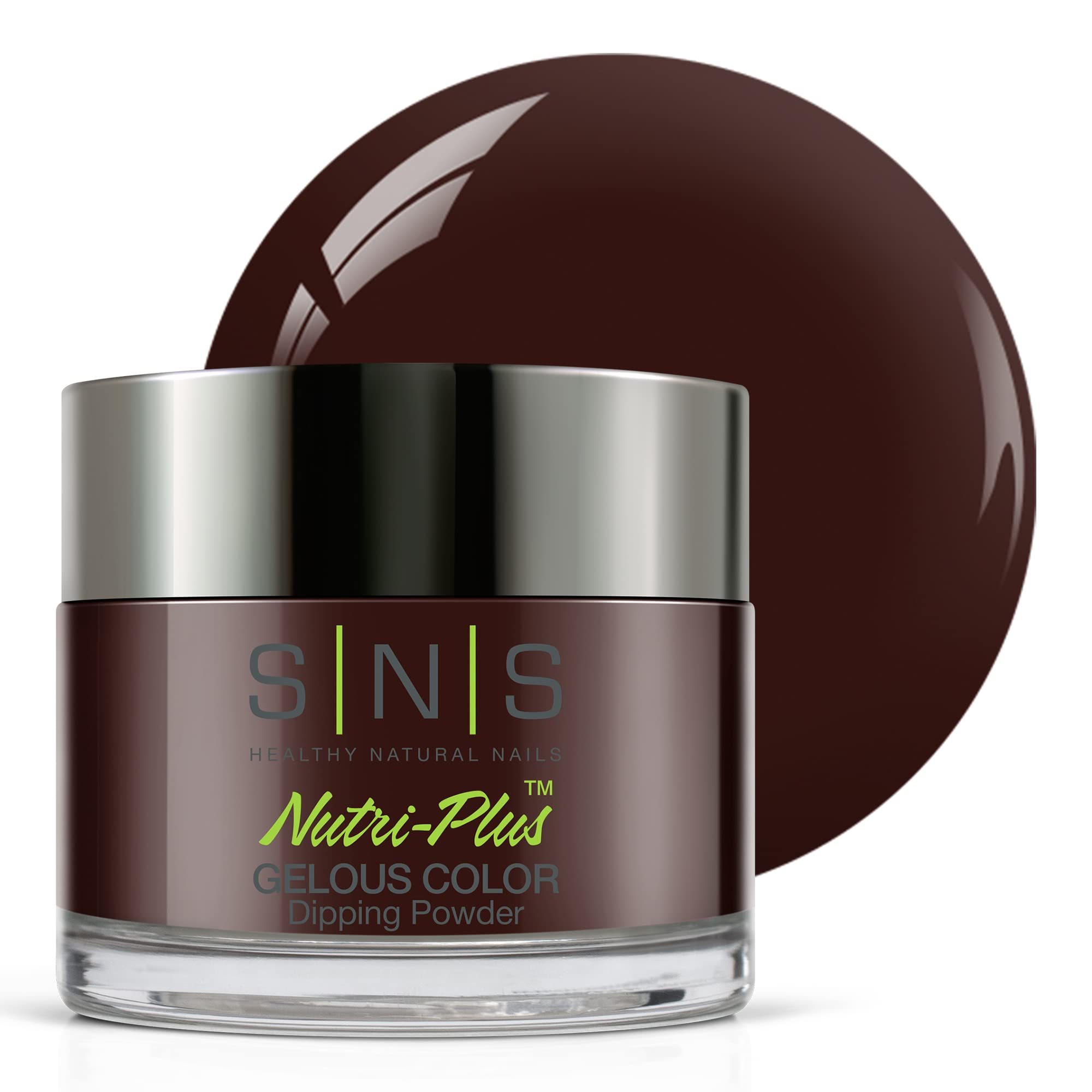 SNS Nail Dip Powder - Gelous Color Dipping Powder in Driven (Wine & Cream Finish) - Long-Lasting 14-Day Acrylic Nail Polish - Low Odor, No UV Lamp Needed - 1 oz - Perfect for Salon, Home Manicures & Nail Art Designs